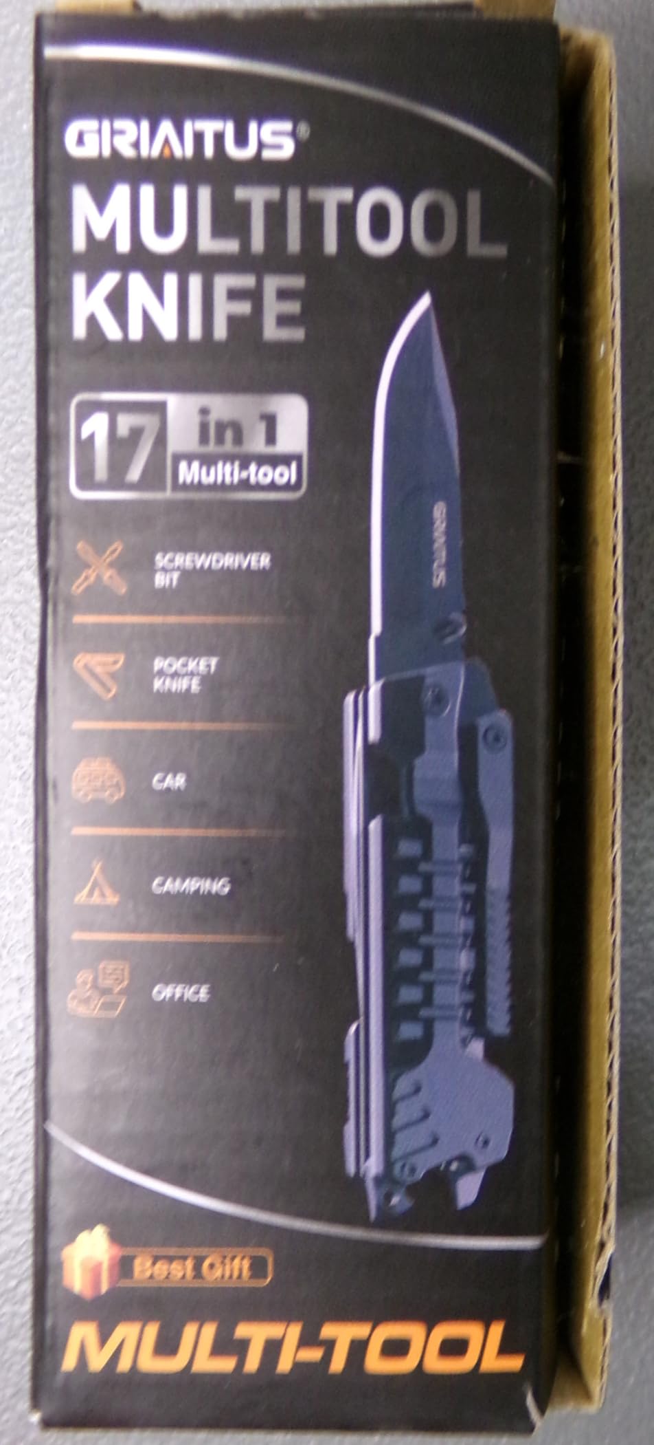 17 in 1 Multitool Knife Fire Starting Stick Bottle Opener Saw for Camping | Screwdrivers Whistle Window Breaker for Hiking, Outdoor, Survival and Everyday Use Gifts for Men Dad customer photo 2
