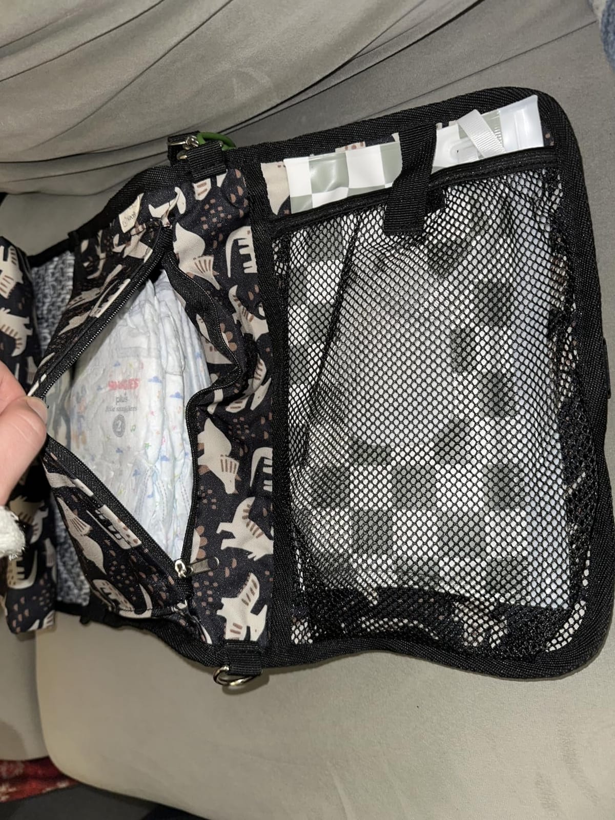 KeaBabies Portable Diaper Changing Pad, Wipeable Baby Changing Mat (Woods) | Waterproof, Large, Padded, On The Go Changing Station, Car, Travel Diaper Clutch Bag, Easy to Use Pockets, Newborn Essential customer photo 2
