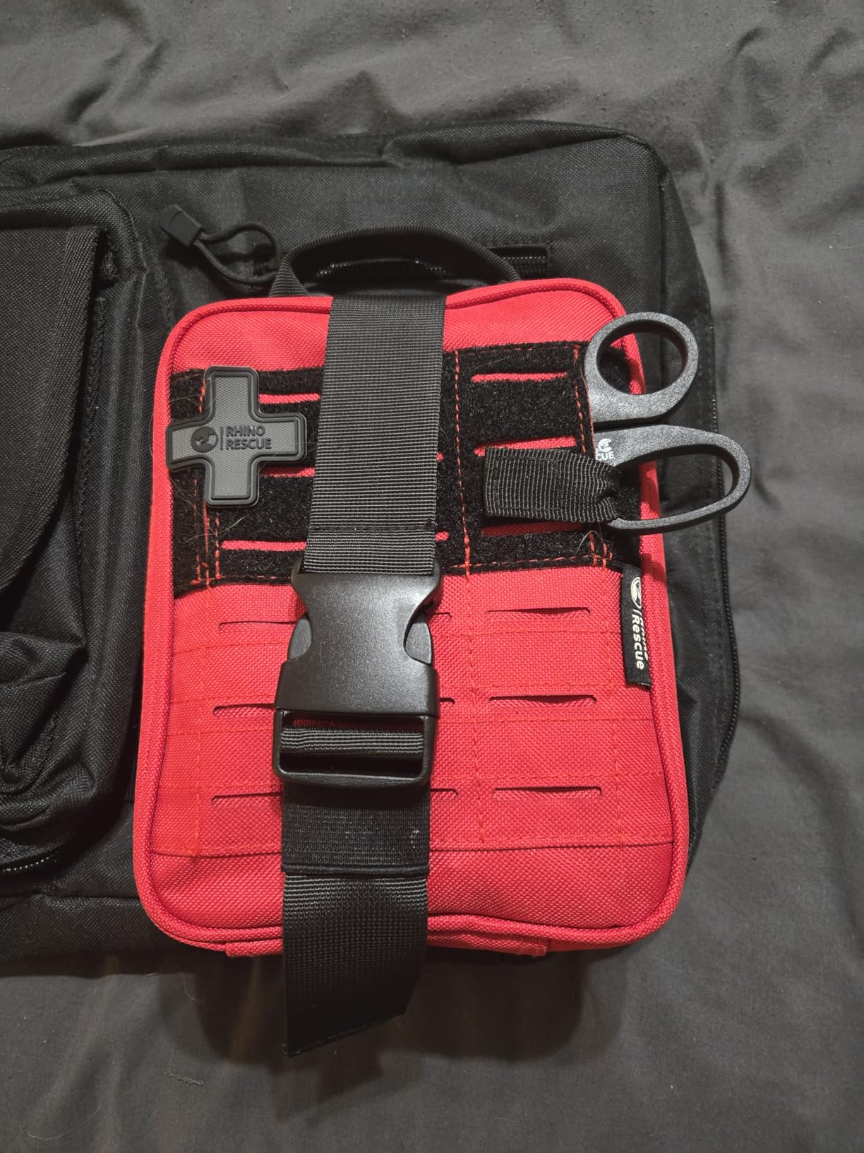 RHINO RESCUE Survival First Aid Kit for Hiking, Backpacking | Portable Size, IFAK Molle Pouch, Essential Outdoor Gear, 100+ First Aid Supplies, 20+ Survival Essentials, HSA/FSA Approved customer photo 2