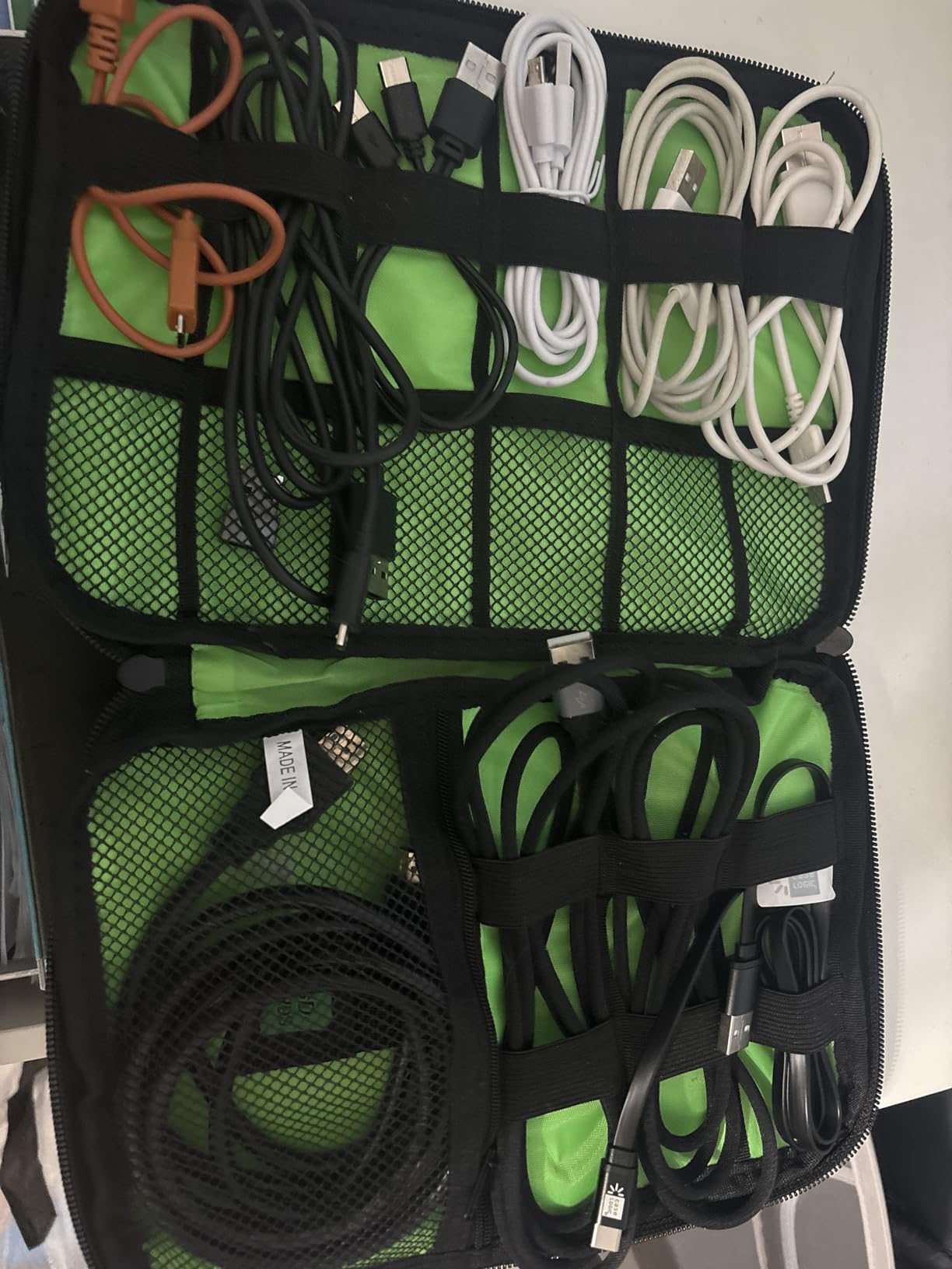 Electronics Organizer,Travel Cord Organizer Pouch,Cable Organizer Bags customer photo 2