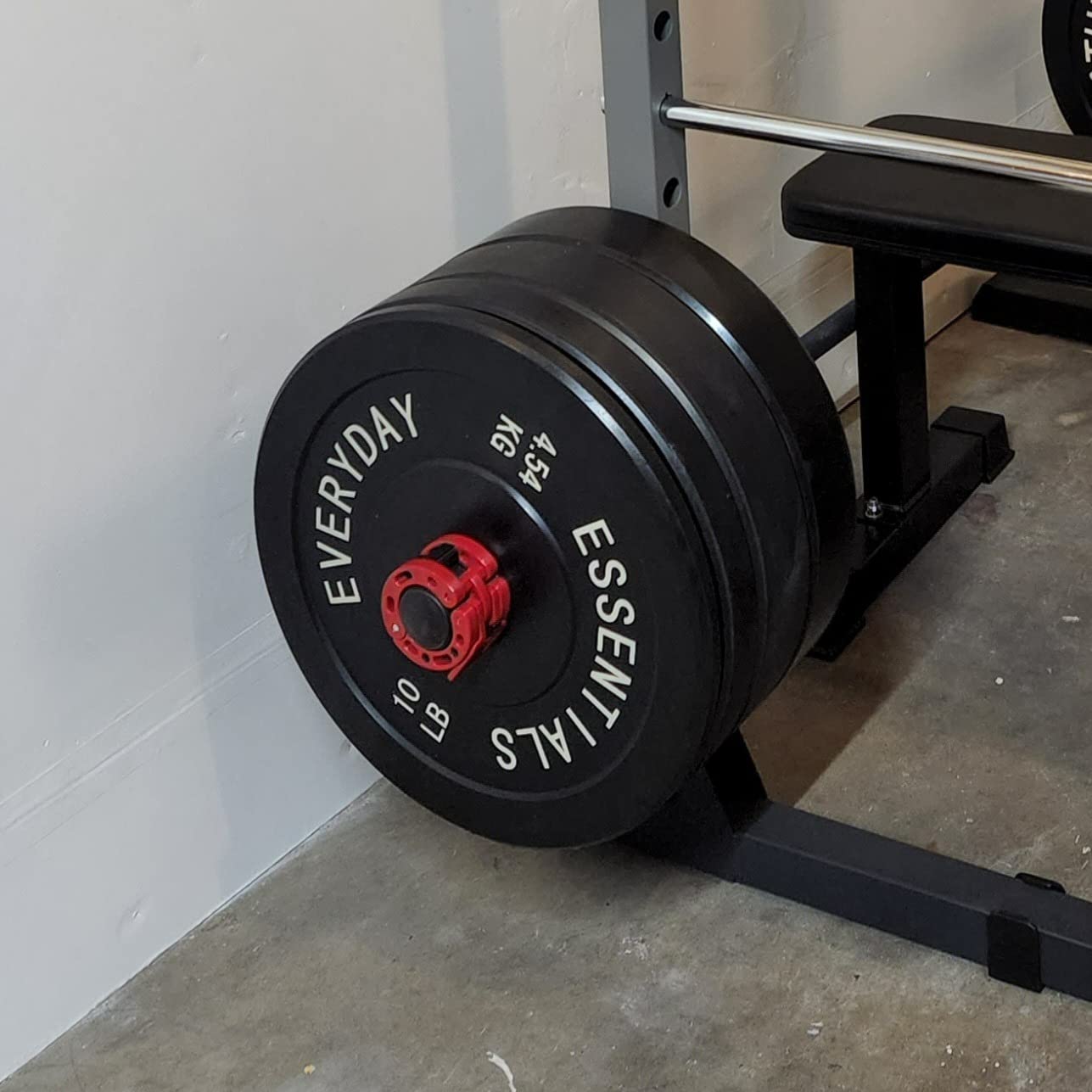 BalanceFrom Olympic Rubber Bumper Weight Plate Set with Steel Hub Inserts – 2-Inch Hole Plates for Strength Training, Powerlifting, and Weightlifting at Home, Garage, or Commercial Gym customer photo 2