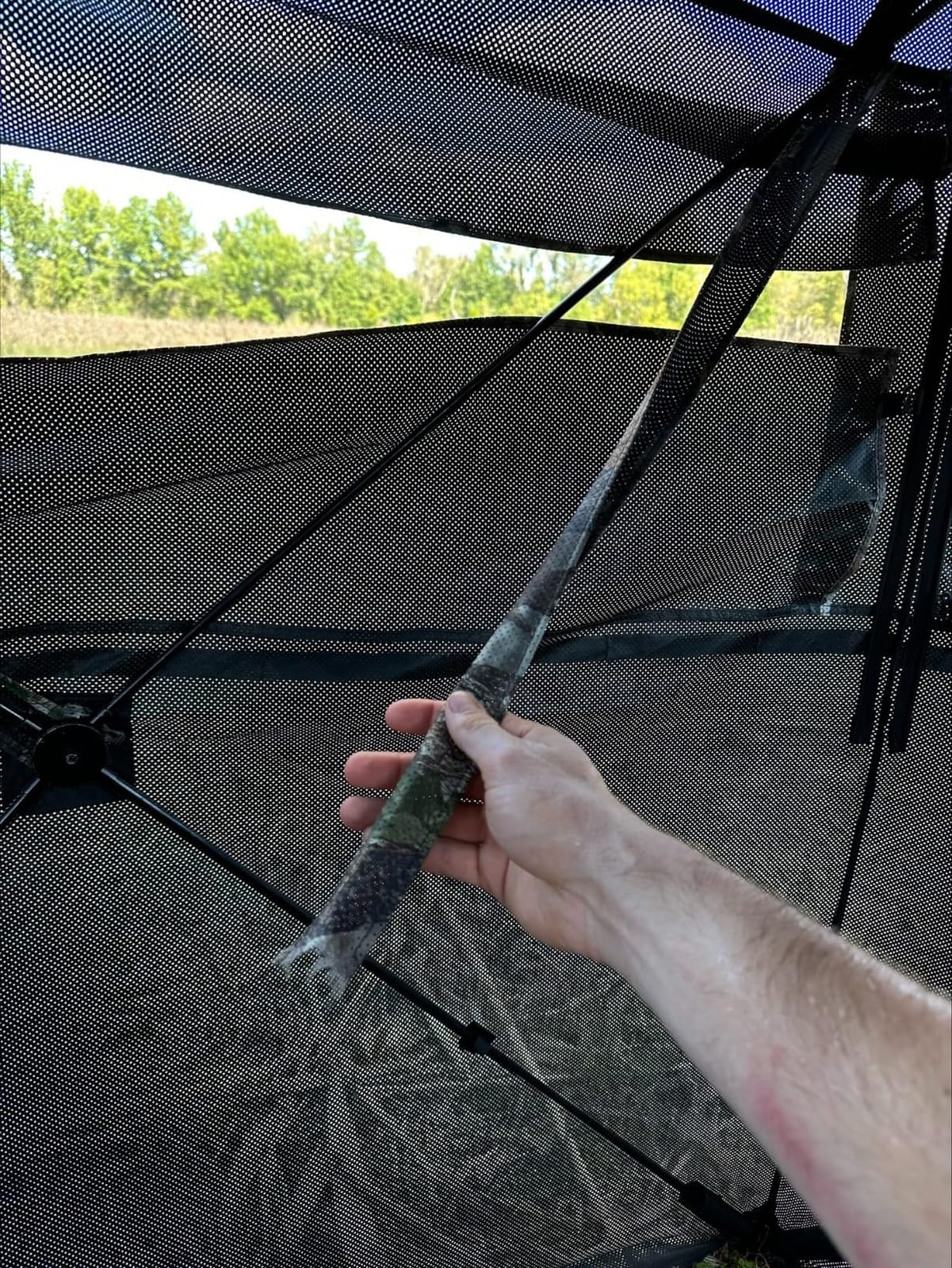 HUNTSEN Portable Hunting Blind - 270°/360°See Through with Waterproof Floor Mat customer photo 1