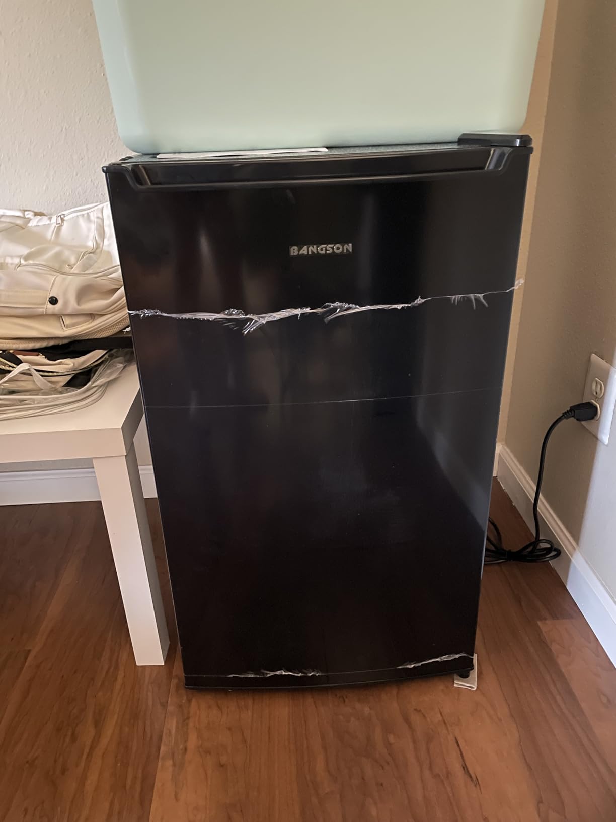 BANGSON 1.1 Cu.ft Upright Mini Freezer for Dorm Bedroom Black customer photo 2