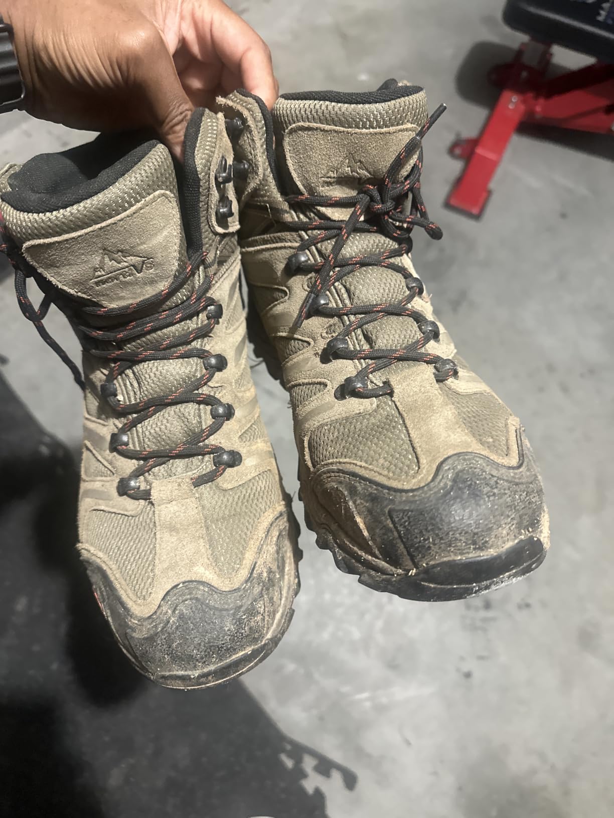 NORTIV 8 Men's Ankle High Waterproof Hiking Boots customer photo 2