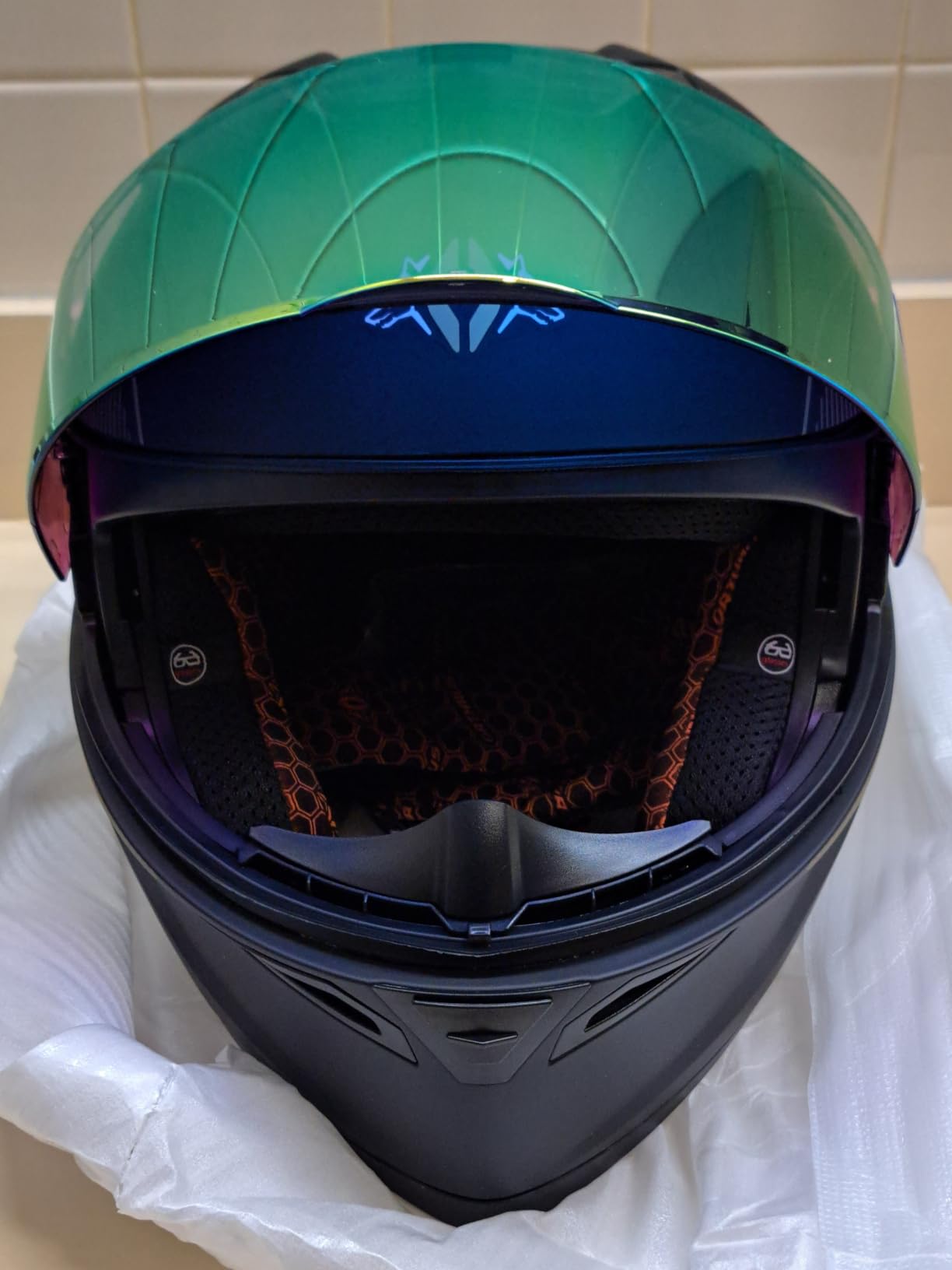 Orthrus Modular Motorcycle Helmet w/ LED Lights, Full Face Helmet for Adult customer photo 1