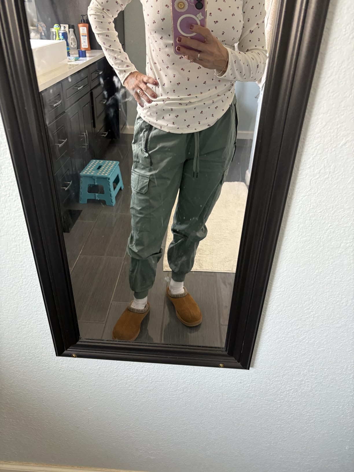 Womens Cargo Hiking Pants with 4 Pockets Lightweight Water Resistant | Quick Dry for Travel Casual and Outdoor Camping customer photo 1