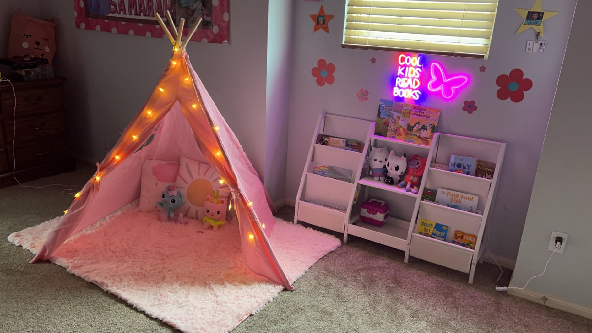 Kids Teepee Tent - Teepee Tent for Kids, Teepe for 5 Years Old Kid | TP Tent Indoor 100% Cotton Canvas Tipi Tents - Child TP for Play and Imagination customer photo 1