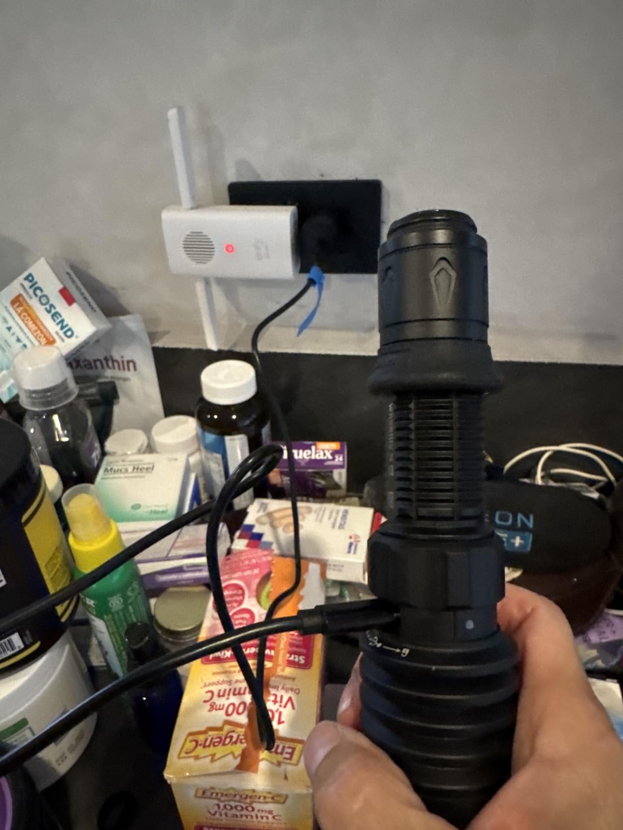 OLIGHT Warrior X 4 Rechargeable Tactical Flashlight Bright Light Black | 2600 High Lumens, 630 Meters Long Range Thrower, Powerful Tail Switch Light, USB C Charging, Dual Output for Daily customer photo 1