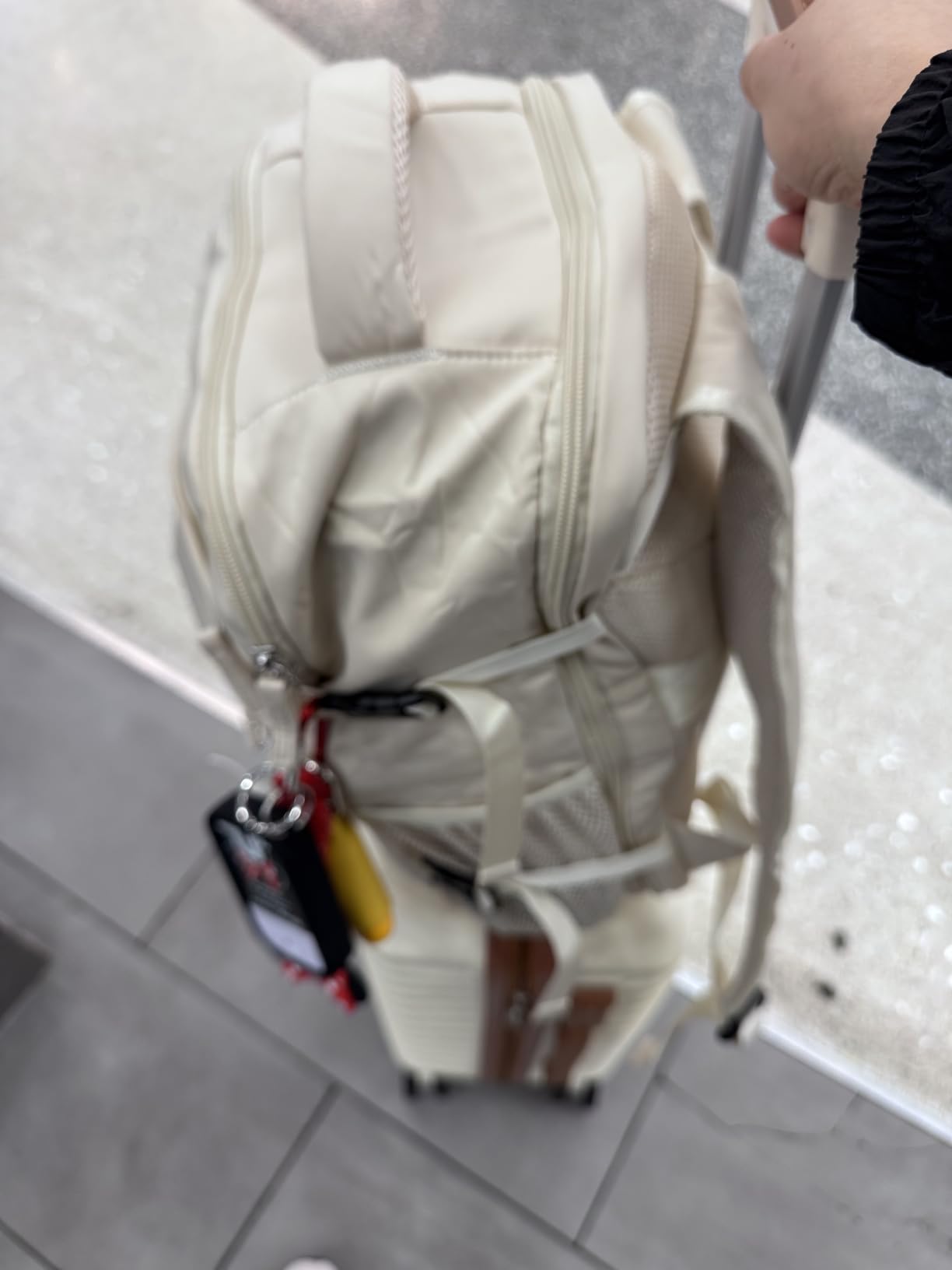 Capolo Travel Backpack for Women Men Waterproof Laptop Backpack Airlines Approved Carry On Backpack Bag Computer Bookbag for Business, Work, Traveling Fits 15.6 Inch Laptop(Beige) customer photo 2