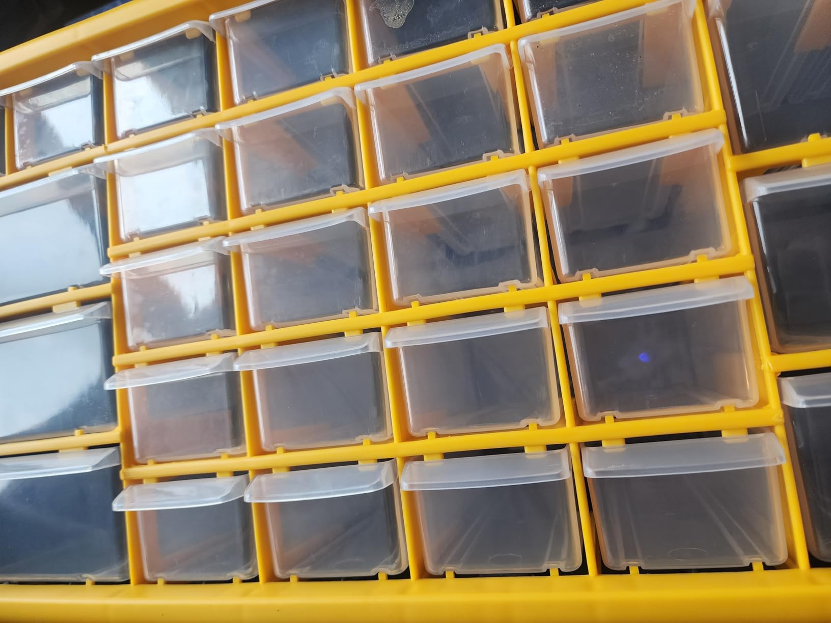 Stalwart 30-Drawer Plastic Small Parts Organizer, Yellow customer photo 2