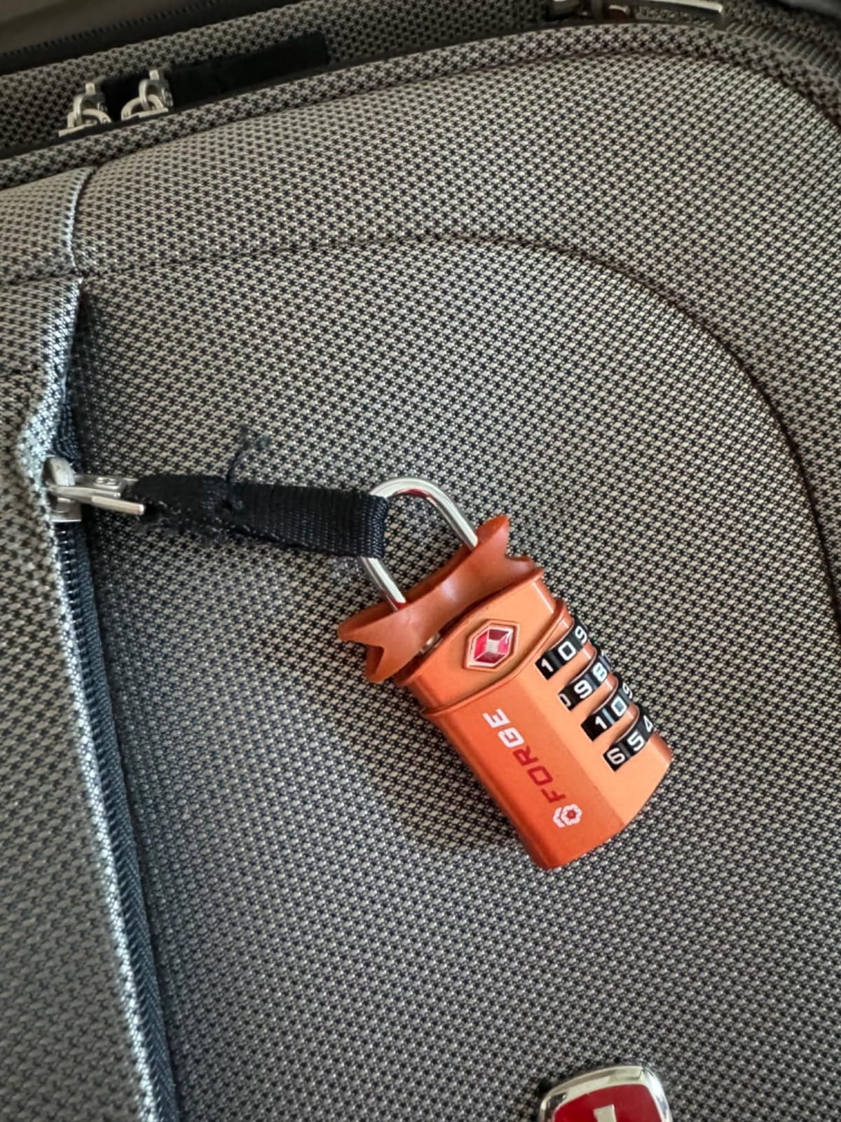 Forge 4-Digit Combination Lock, TSA Approved Locks for Luggage, Travel, Gym, School, Suitcase, Backpack, Pelican case, Easy Read dials, zinc Alloy Body. customer photo 1