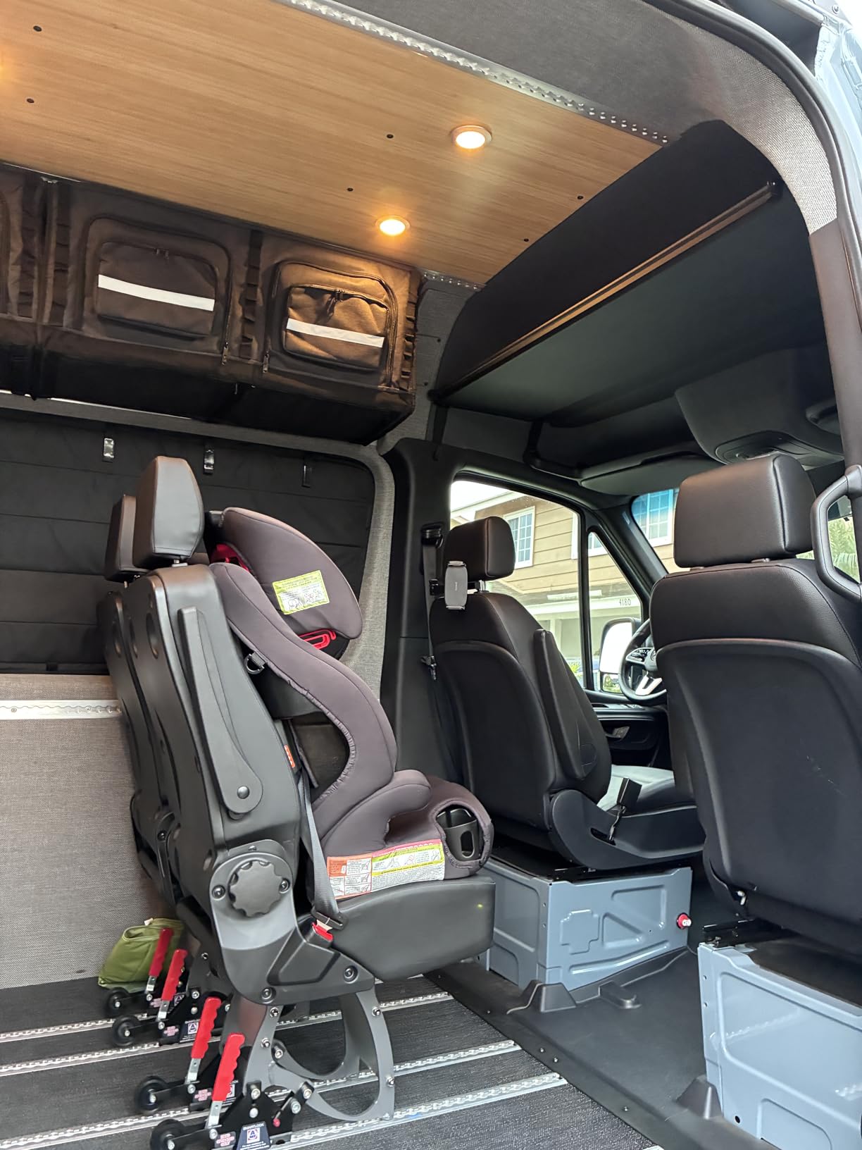 MELIPRON Aluminum Van Headliner Shelf Fit for Mercedes Sprinter 2019-2026 | Lightweight Overhead Shelf with No-Drill Curtain Rod & Carpet Liner customer photo 1
