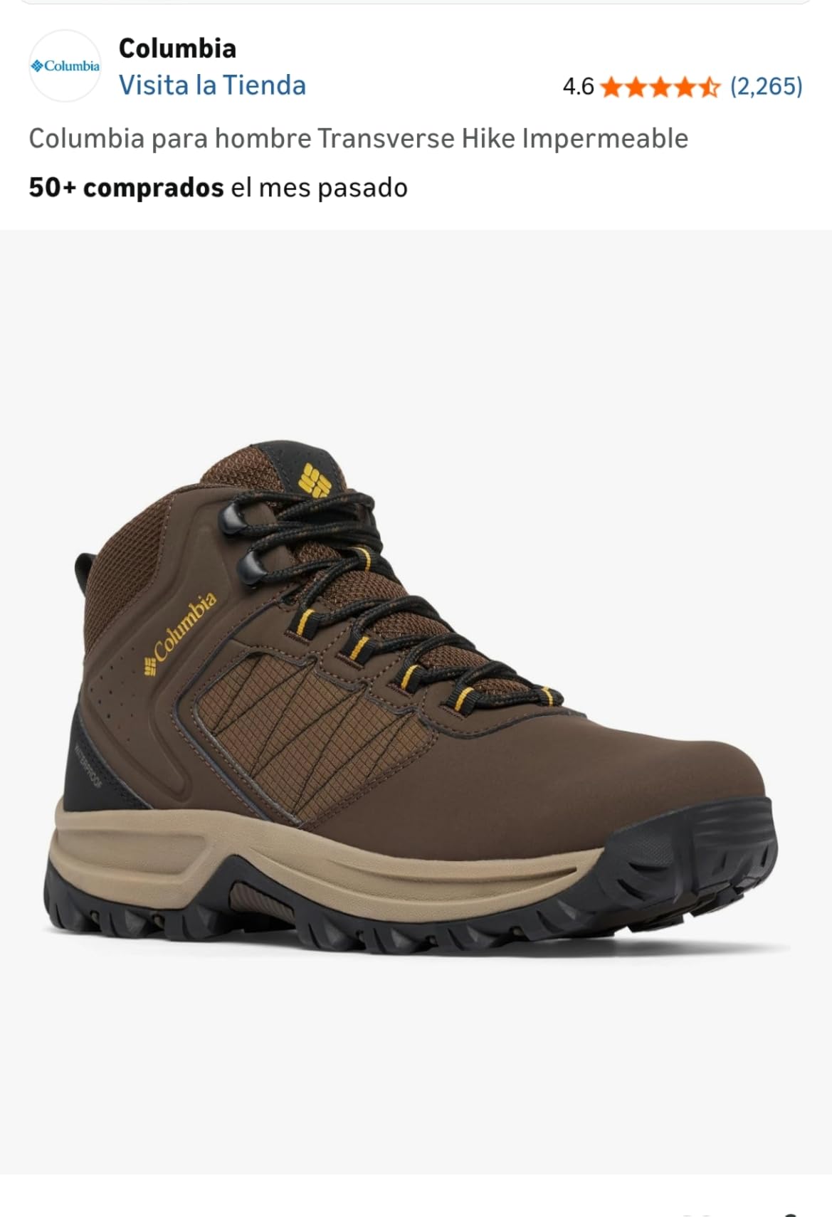 Columbia Men's Transverse Waterproof Hiking Boot customer photo 1