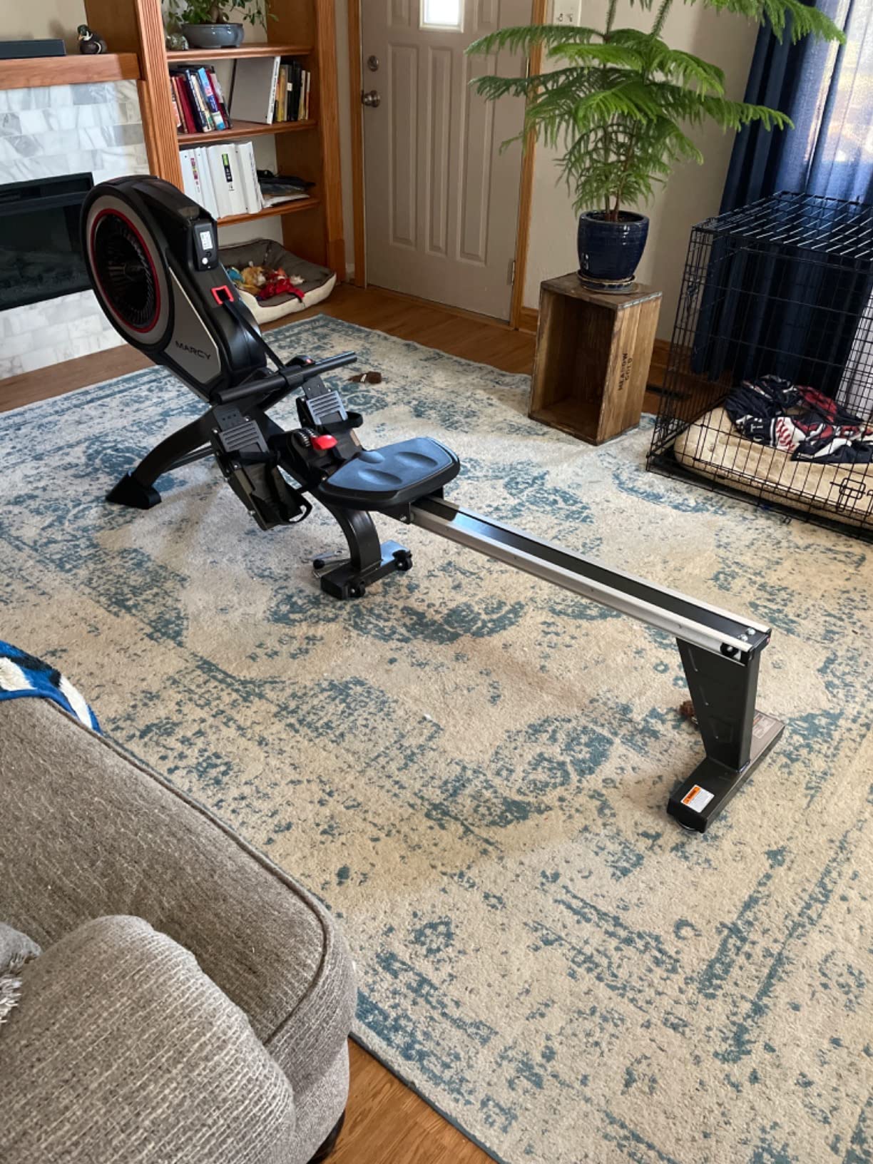 Marcy Air Resistance Rowing Machine with Transport Wheels customer photo 2