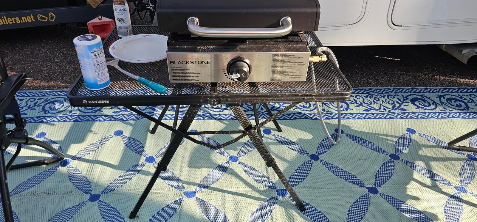 Raynesys Portable Folding Grill Table for Ourdoor, Camping, Picnic, BBQ customer photo 2