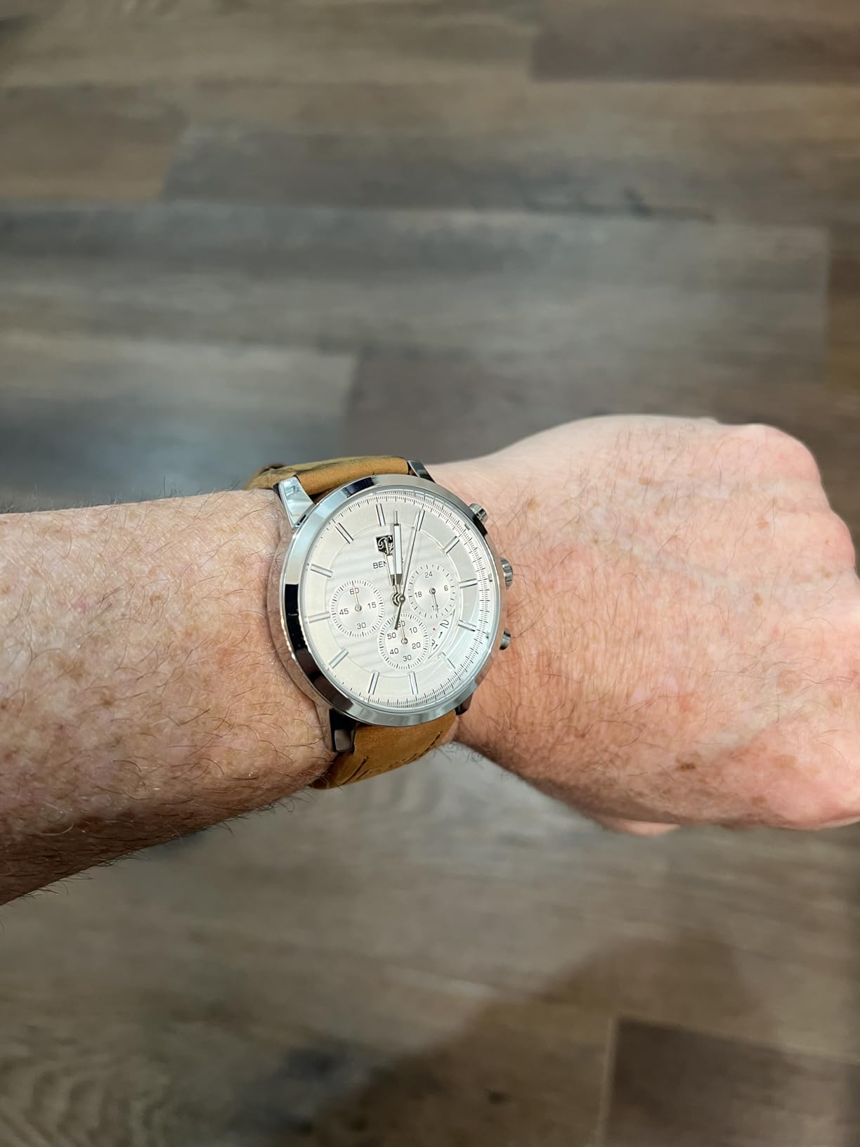 BEN NEVIS Watch, Mens Watch, Minimalist Fashion Simple Wrist Watch Analog Date with Leather Strap customer photo 2