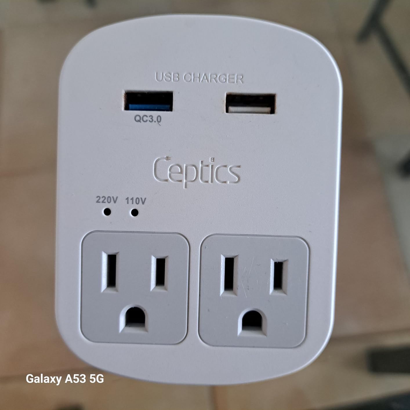 Ceptics Voltage Converter, 200W + 2000W, 4 USB Ports, 6 SWadAPt Plugs | QC 3.0 fast charging. 2000W & 200W outlets. Includes Type A/B/C/E/F/G/I plugs for worldwide travel. customer photo 1