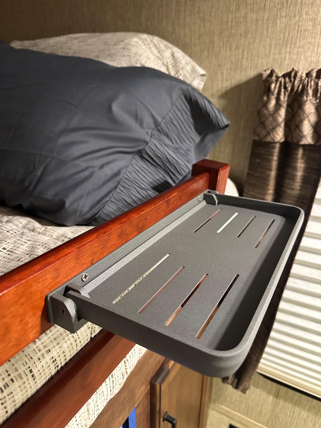 Safoner RV Aluminum Fold-Down Wall Shelf - The Essential Camper Accessory for Interior Organization | Space-Efficient Versatile Floating Storage - 1 Pack customer photo 2