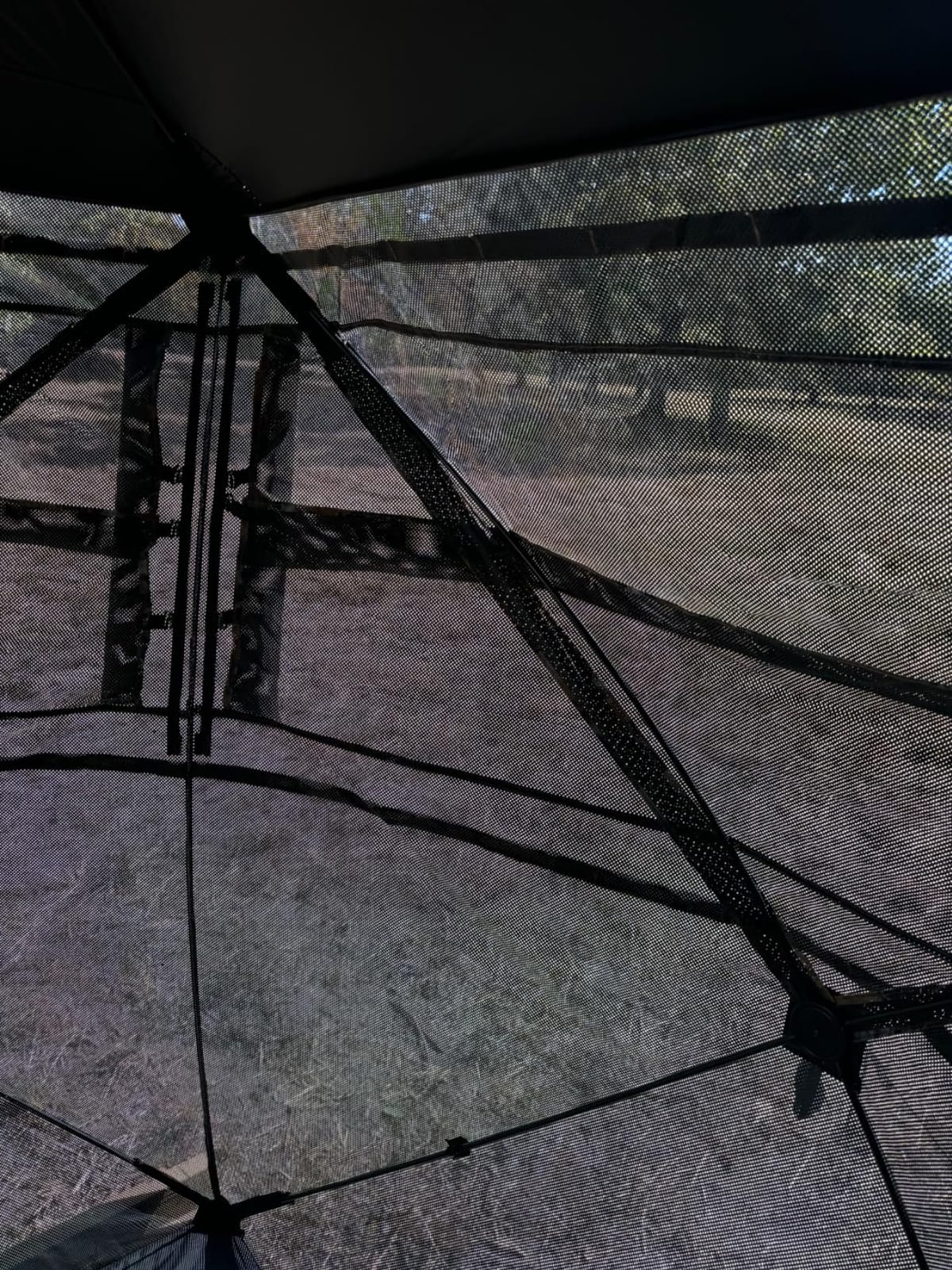 FUNHORUN Hunting Blind with Floor Mat, 360 See Through Ground Blind, Pop Up customer photo 1
