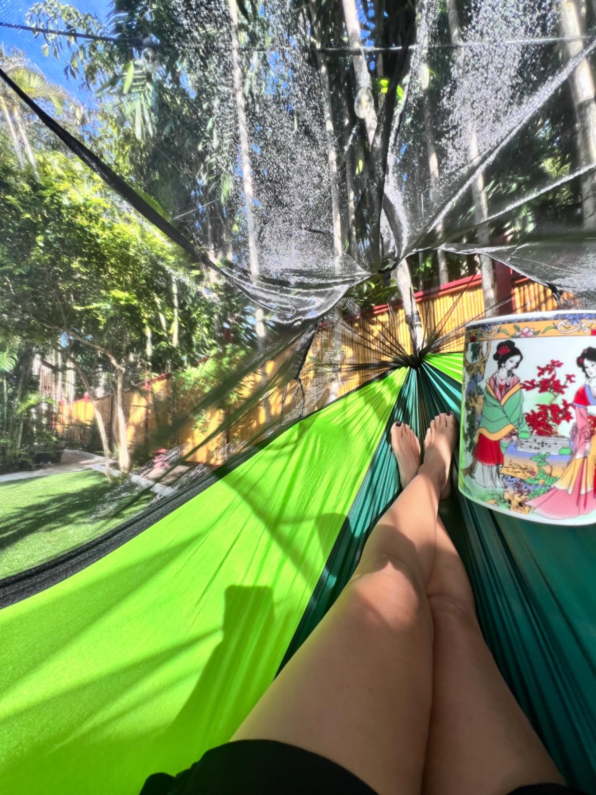 Miztli Camping Hammock Portable Tent-Like Hammock with Net 1/2 Person customer photo 1