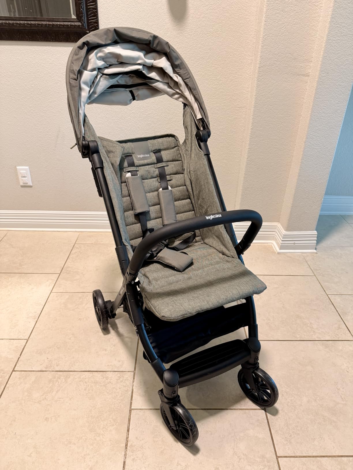 Inglesina Quid 2 Stroller - Elephant Gray - Ultra Compact Lightweight Travel Stroller, Babies and Toddlers, Airplane Overhead, Foldable, Reclining Seat, Collapsible Canopy, 3 Months - 50 lbs, BPA Free customer photo 2