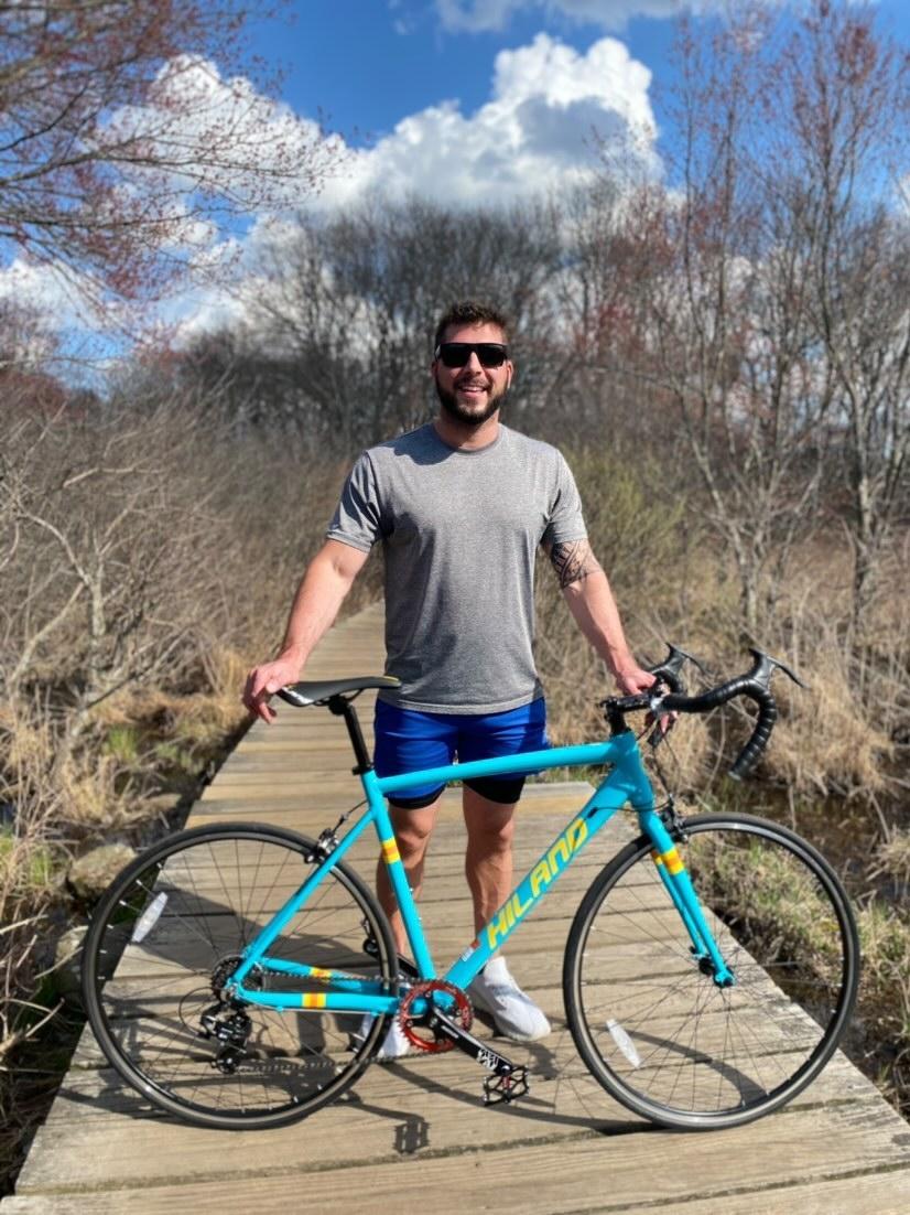 HILAND 700C Road Bike for Adults, 14 Speeds Racing Bicycle for Men Women | Lightweight aluminum frame, 14-speed drivetrain, caliper brakes, 700C wheels, urban commuting, S/M/L frame options customer photo 2