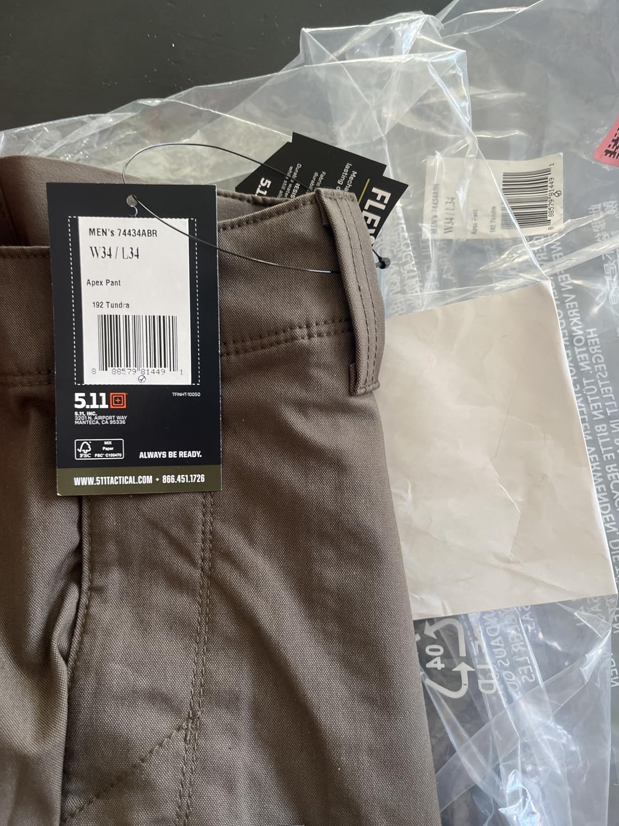 5.11 Tactical Mens Apex Pant Professional Covert Stretch Cargo Work Pants customer photo 1