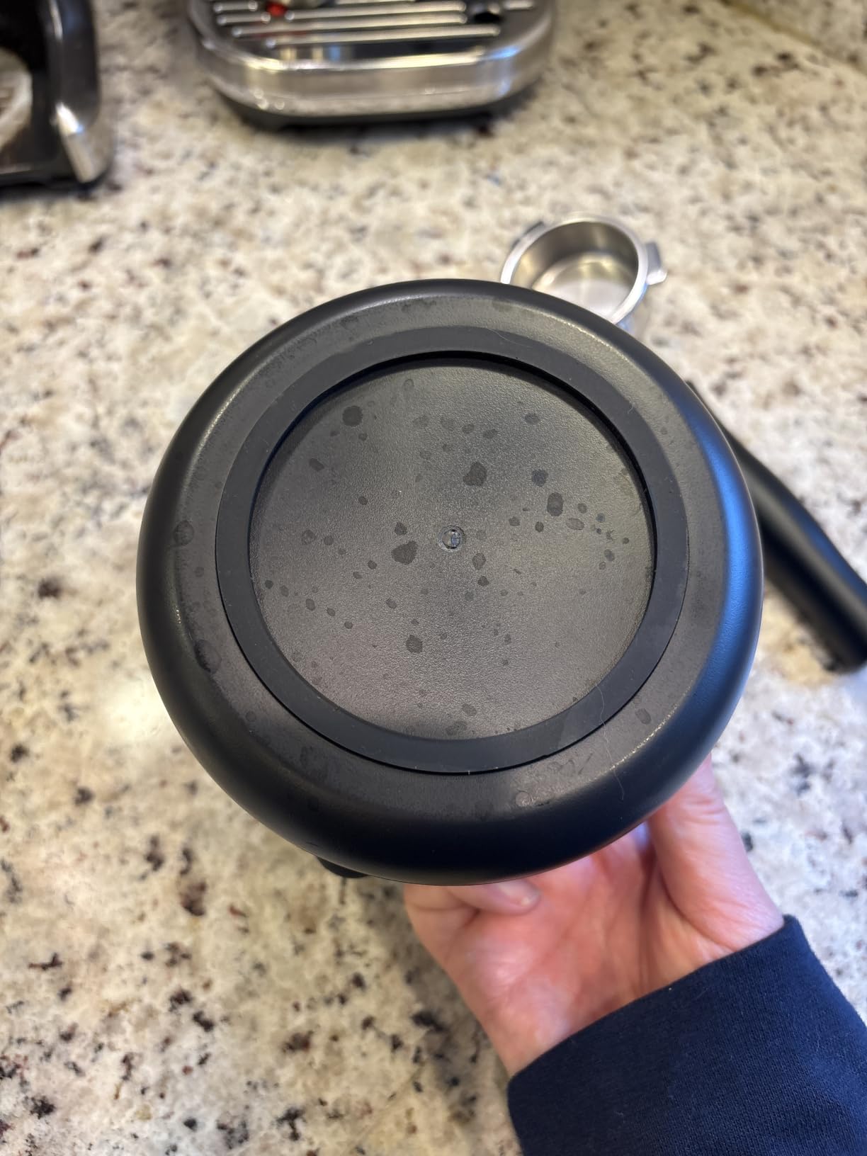 IAOSEN Knock Box Large Capacity Design Espresso Knock Box Shock-absorbent Knock Box Espresso with Removable Knock Bar and Non-Slip Base Espresso Accessories for Home/Office customer photo 2