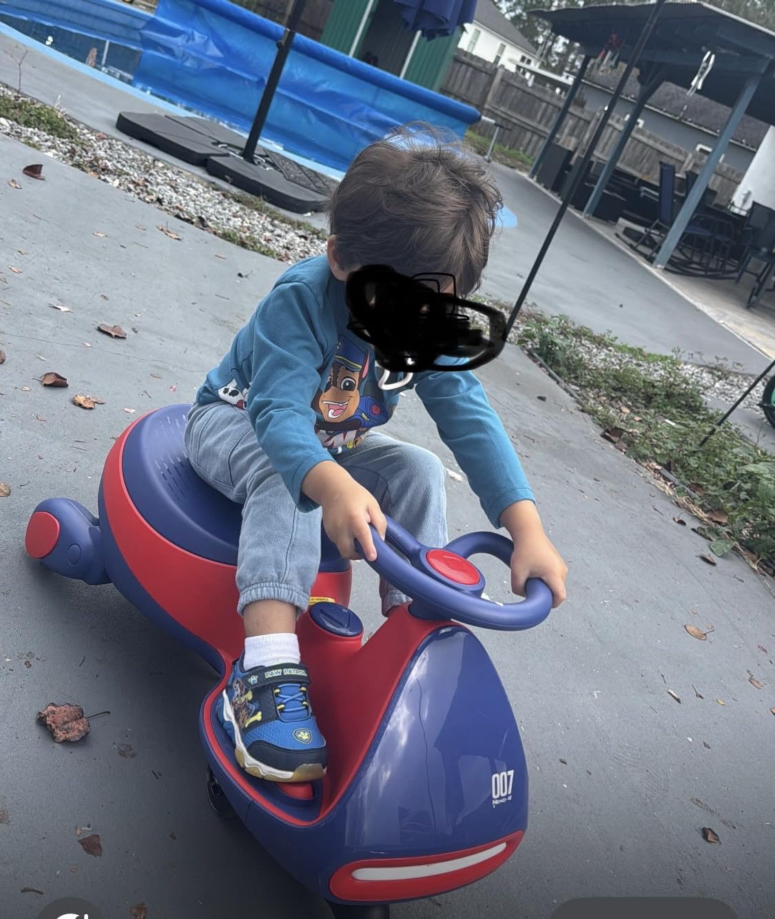 FanttikRide N7 Pro Electric Wiggle Car, Flashing Wheels, for Ages 3+, Blue | Max 4 Mph, Anti-Rollover, Kids Car with Bluetooth, Ride on Car with 150 Lbs, Easy Assembly, Indoor / Outdoor, CyberWiggle customer photo 1