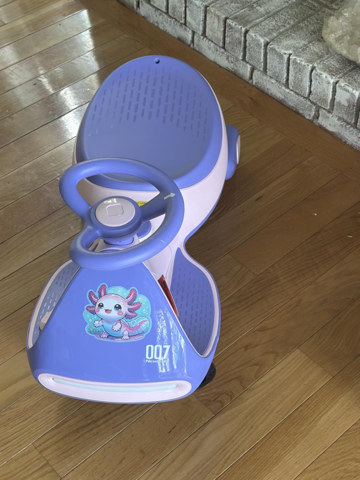 FanttikRide N7 Pro Electric Wiggle Car, Flashing Wheels, for Ages 3+, Blue | Max 4 Mph, Anti-Rollover, Kids Car with Bluetooth, Ride on Car with 150 Lbs, Easy Assembly, Indoor / Outdoor, CyberWiggle customer photo 2