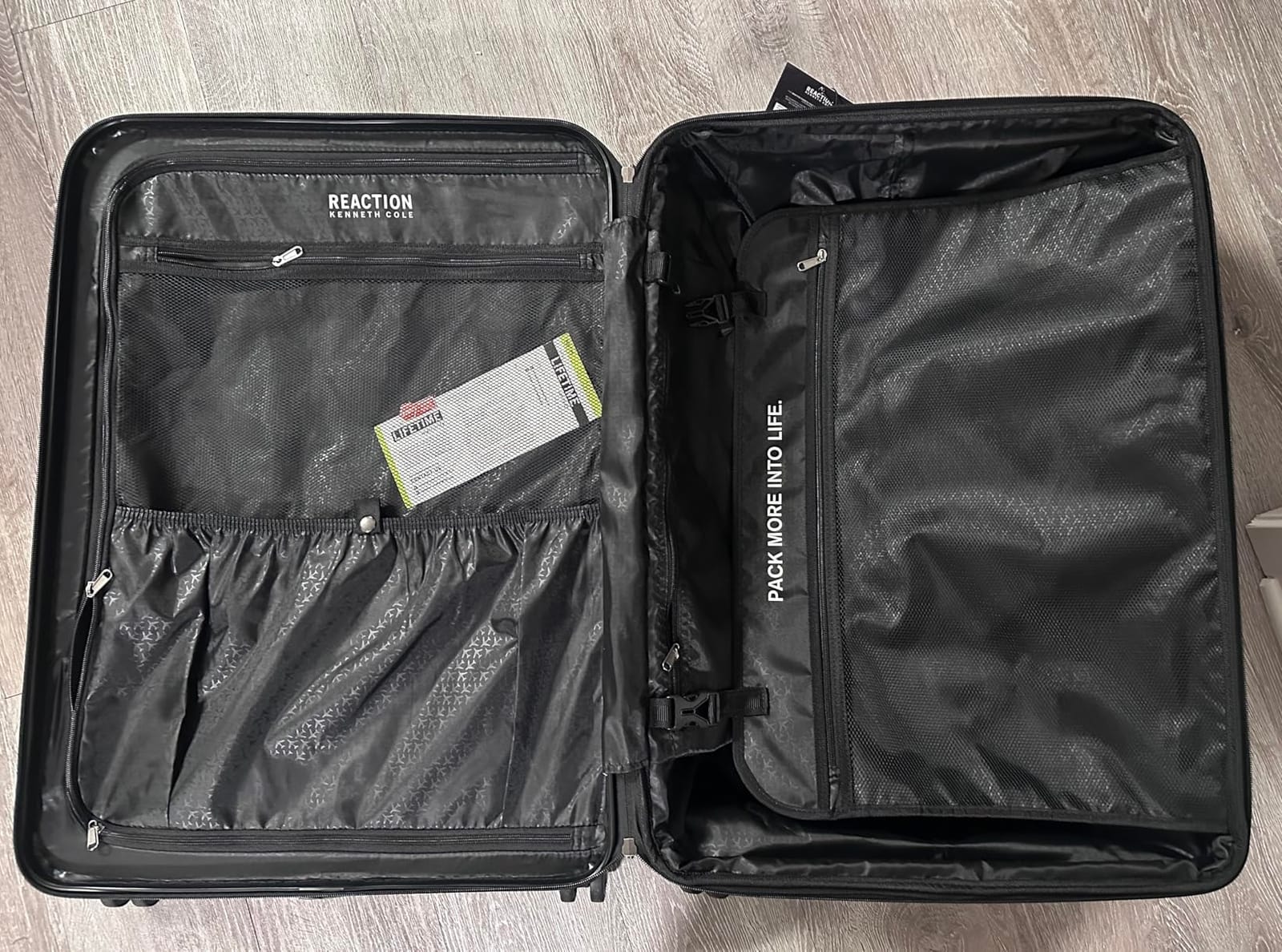 Kenneth Cole REACTION Renegade Luggage Expandable 8-Wheel Spinner Lightweight Hardside Suitcase, Periwinkle Blue, 28-Inch Checked customer photo 2
