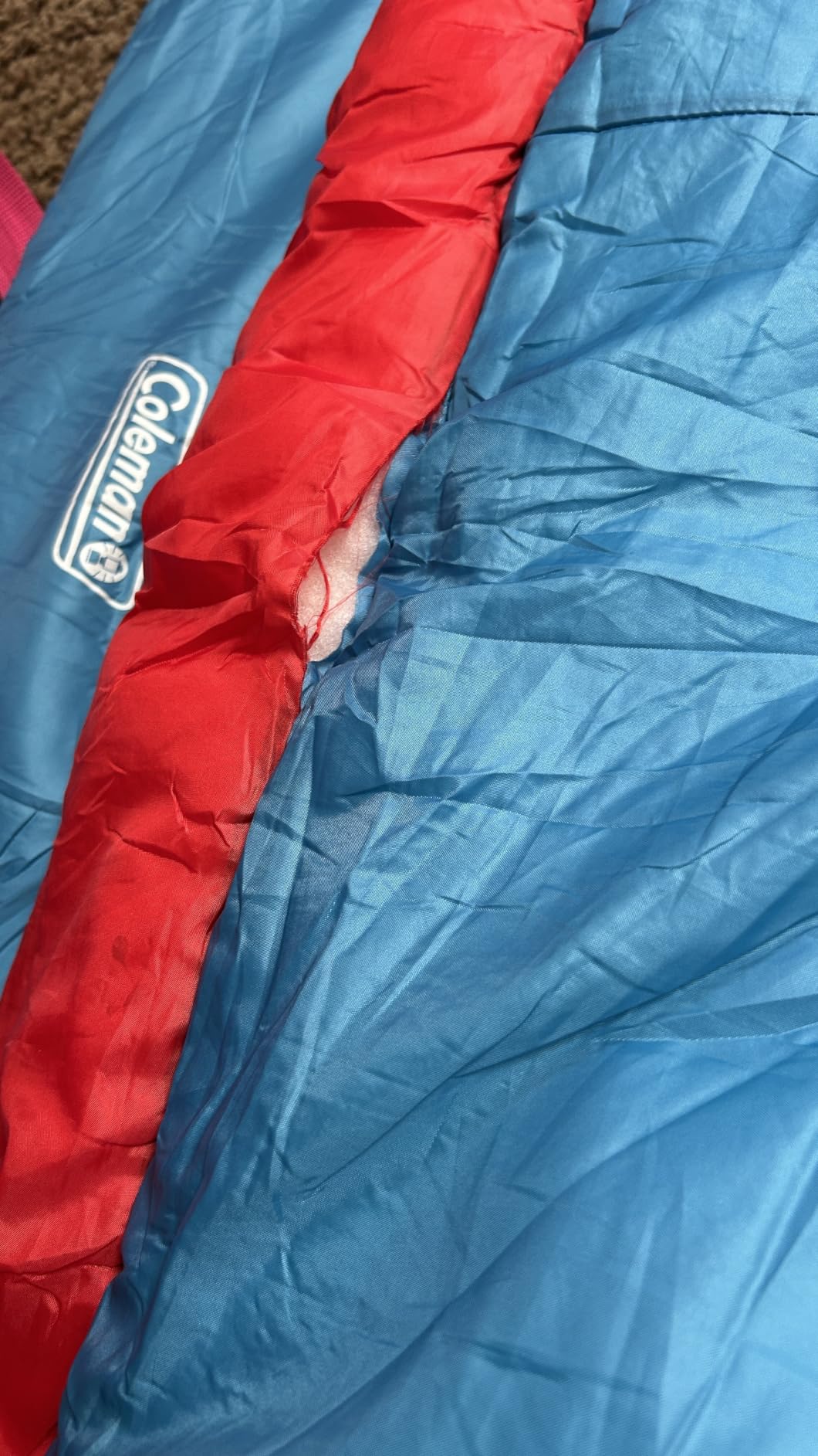 Coleman Flatlands 30/40/50°F Sleeping Bag, Made from 100% Recycled Material, Big & Tall Options, Cool-Weather Sleeping Bag for Camping, Sleepovers, Guests & More customer photo 1