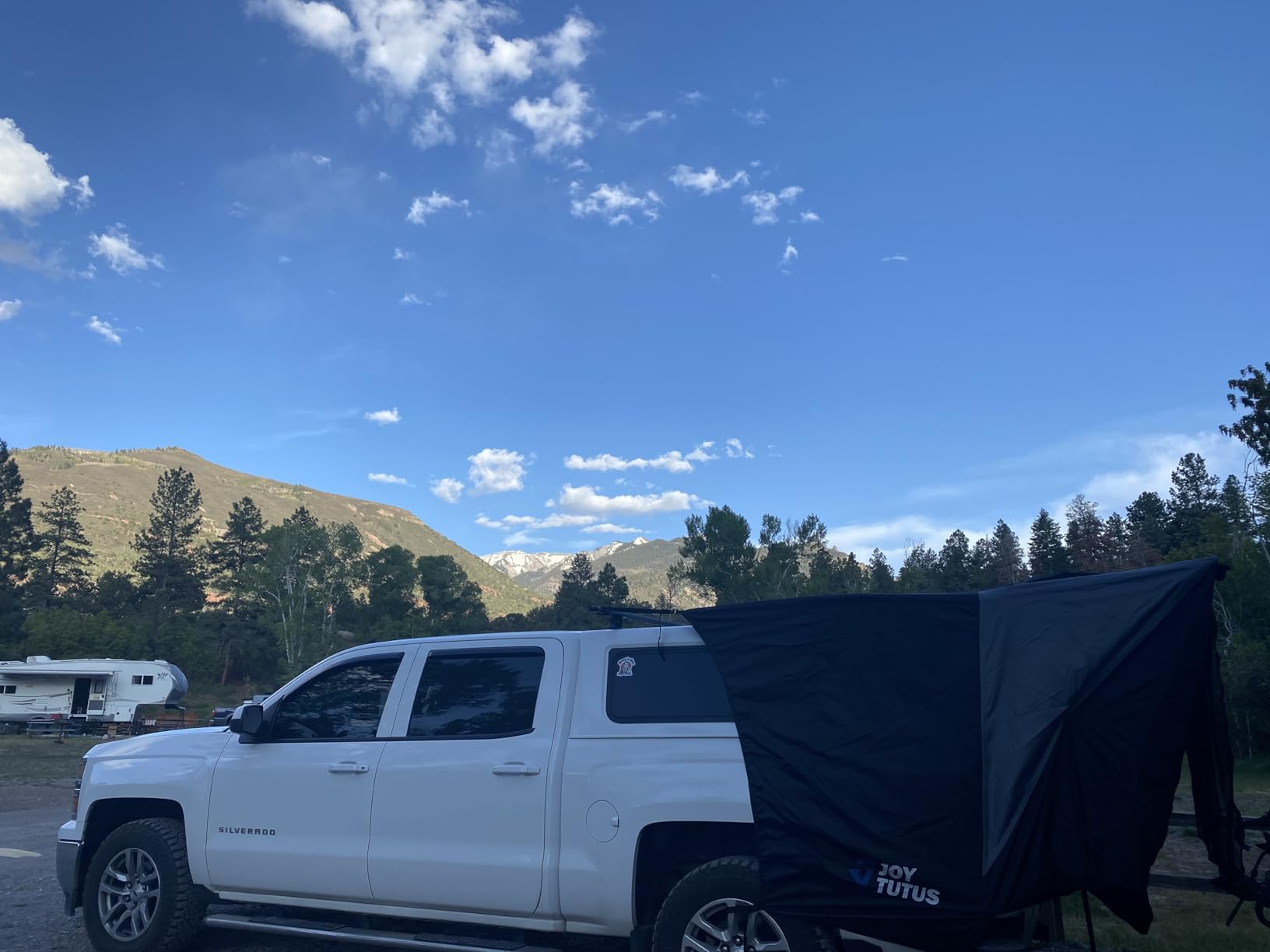 JOYTUTUS Truck Tent with Awning, Truck Bed Tailgate Tent Pickup Camping Tent Canopy customer photo 1
