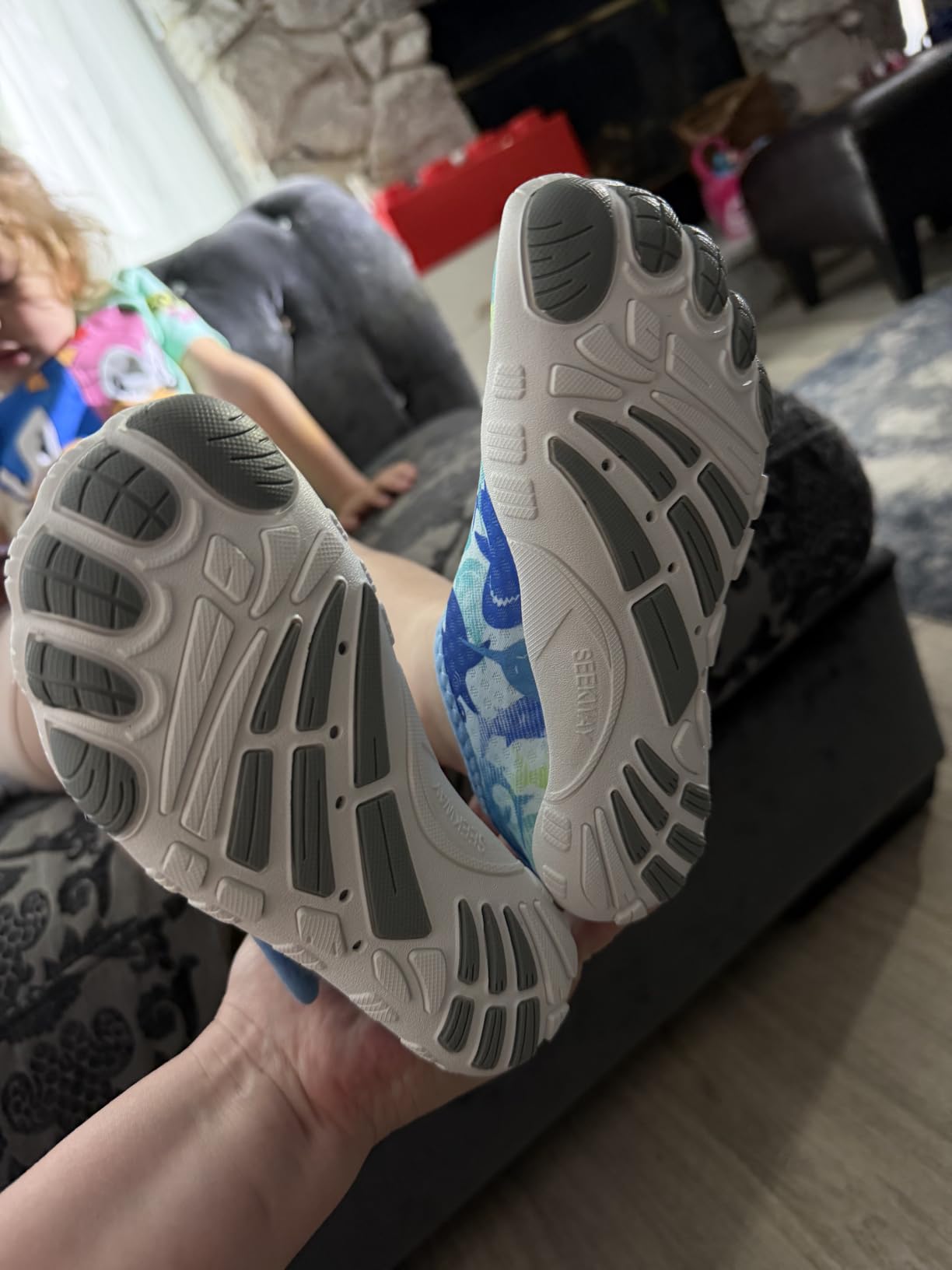 SEEKWAY Barefoot Water Shoes for Kids - Wide Toe Box and Quick-Dry Sand Shoes Toddler for Hiking Swim Beach Pool Kayak Sport Accessories customer photo 1