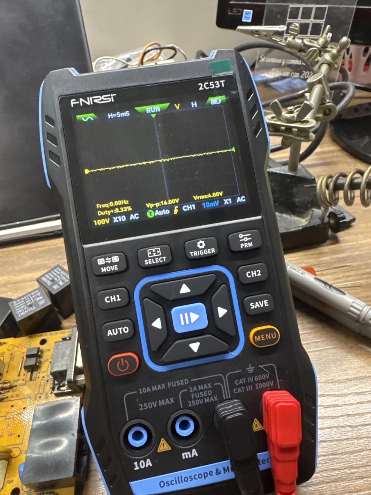 FNIRSI 2C53T 3-in-1 50MHz 2CH Oscilloscope Multimeter DDS Signal Generator customer photo 2