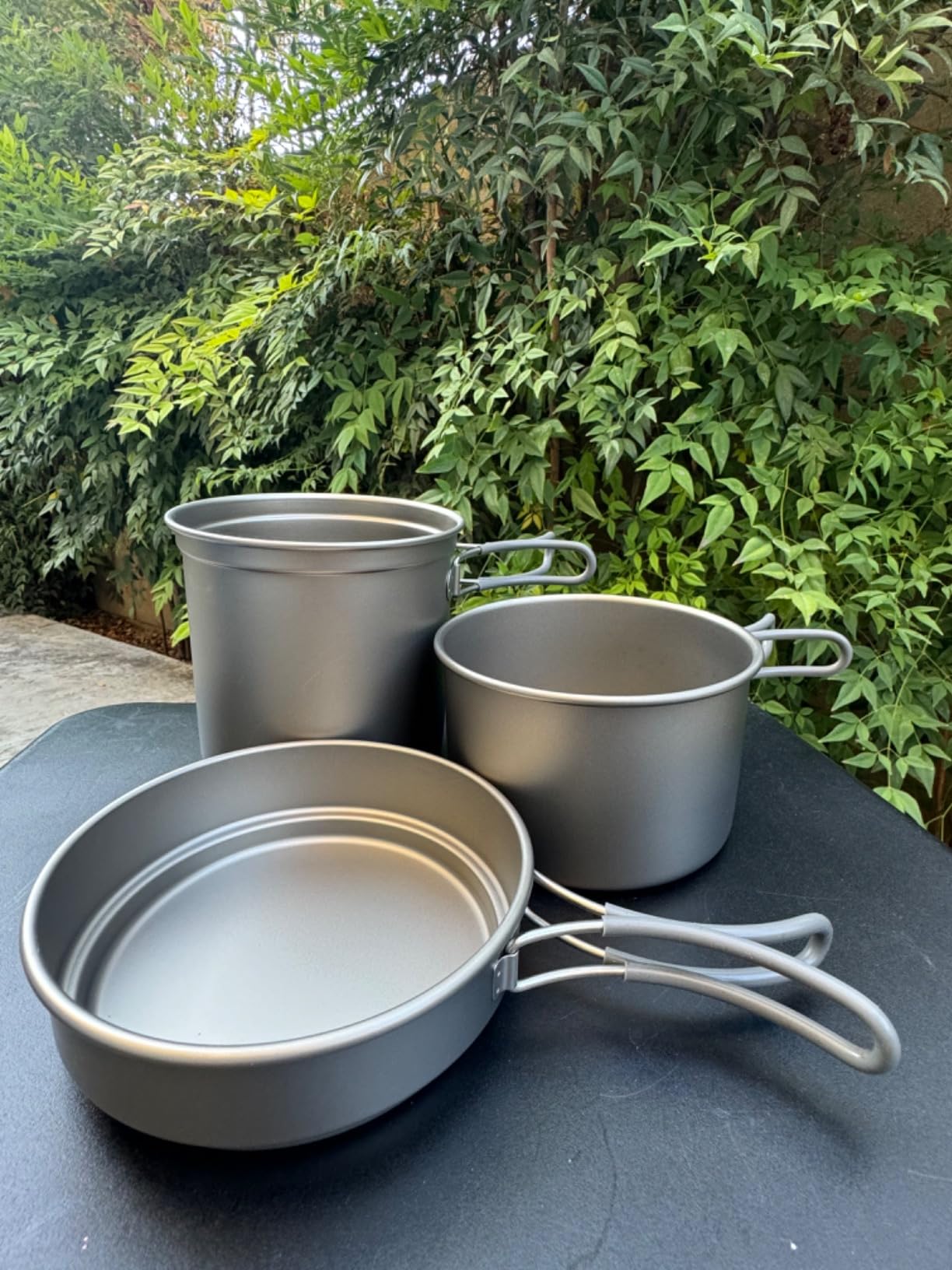 Explorer Bear Titanium Stackable Camping Cooking Pot Mess Kit Set customer photo 2