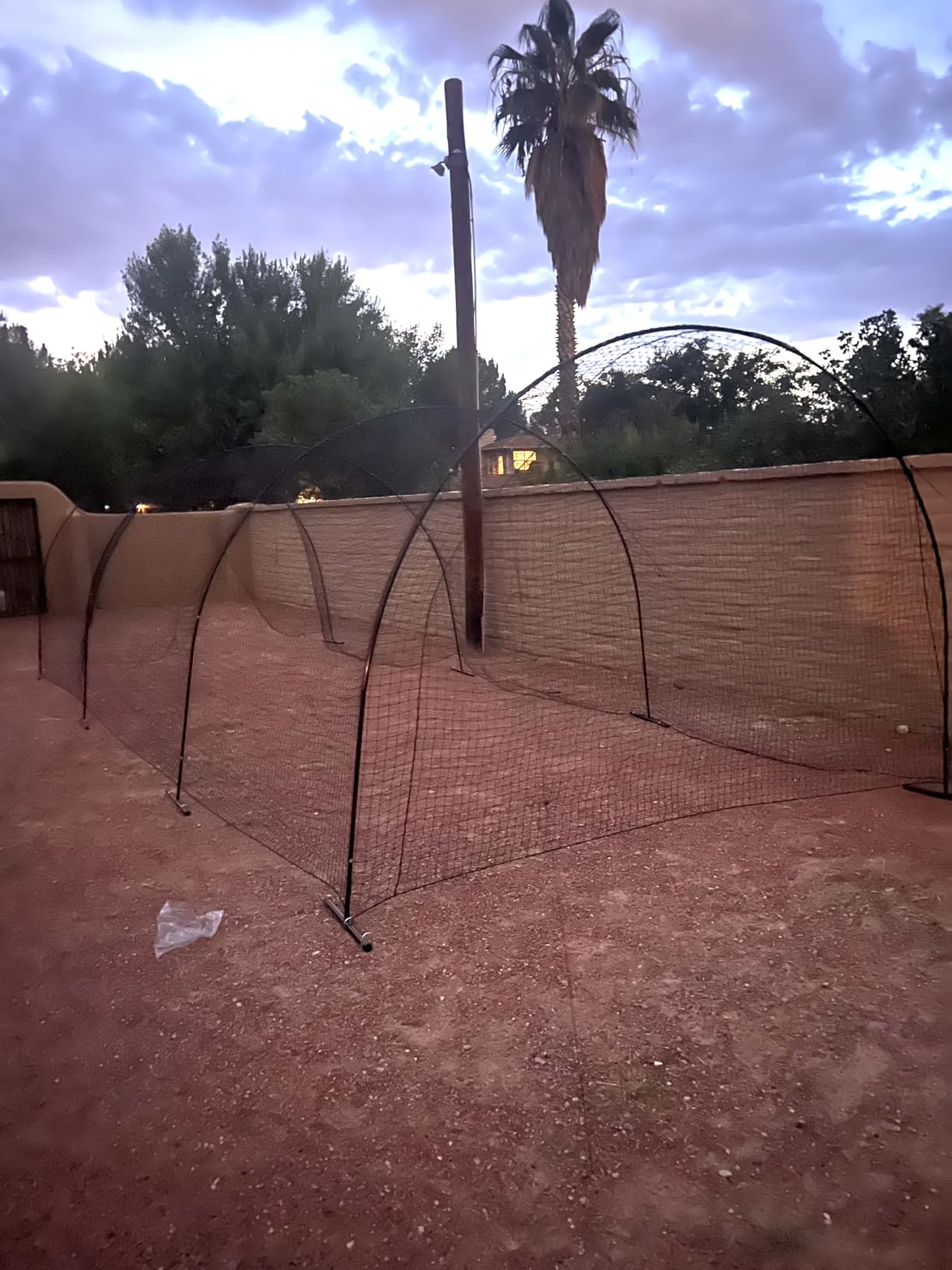 RIIFRILY Portable Baseball Batting Cage Net with Sturdy Steel Frame customer photo 1