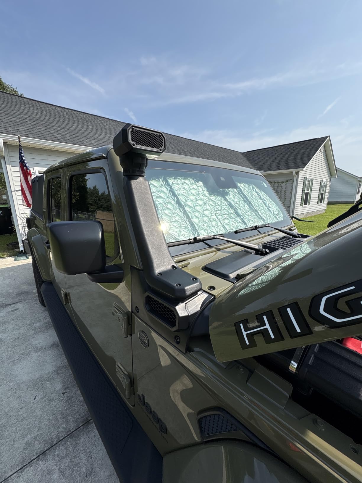 Car Snorkel Kit Fit for Jeep for Wrangler 2018-2021 | 18-23 for Jeep for Wrangler JL New Cold Air Ram Intake Snorkel Kit OffRoad 2.0L 3.6L, for Jeep for Gladiator 2020-2023 customer photo 2