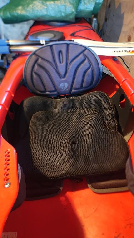 Extra Thicker Kayak Seat Cushion, Waterproof Kayak Gel Seat Cushion for Long Sitting Coccyx Sciatica Pain Relief Boat Cushion Kayak Accessories Pad for Fishing Canoe Rowing Stadium customer photo 2