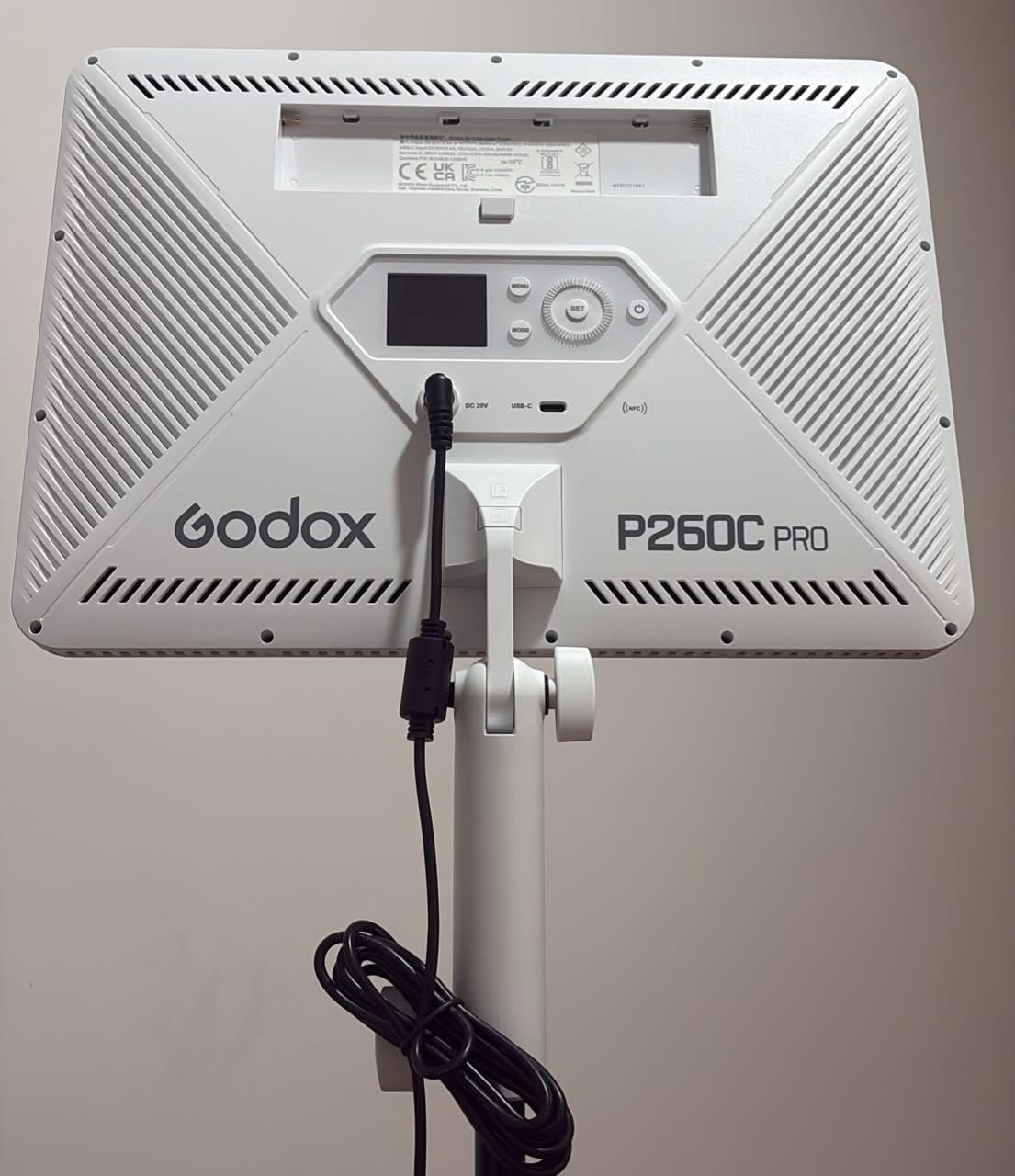 Godox P260C Pro LED Video Panel Light 45W Bi-Color 2800K- 6500K with NFC Automatic Pairing and APP Control customer photo 2
