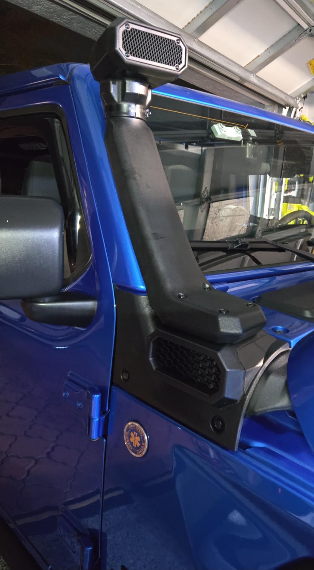 JSCARLIFE Car Snorkel Kit, ABS Plastic Air Intakes Parts Set Auto Snorkel Kit Fit for 2018+ J-eep JL model Wrangler only, Fits 2 door or 4 door, Fits 2.0L or 3.6L customer photo 2