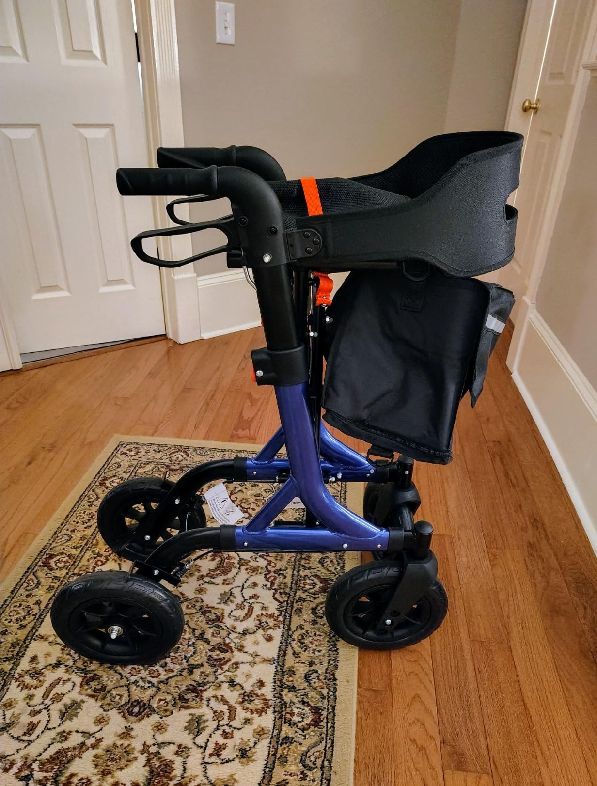 MAXWALK Foldable Rollator Walker for Seniors with Seat, 10