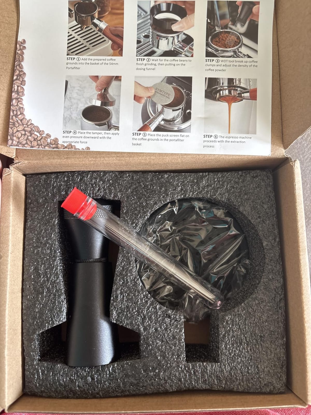 Espresso Accessories Kit 51mm Tamper: Espresso Tamper Set, Coffee Tamper Espresso Tools with WDT Tool, Puck Screen, Dosing Funnel | Espresso Kit Espresso Machine Accessories Fit 51mm Portafilters customer photo 1