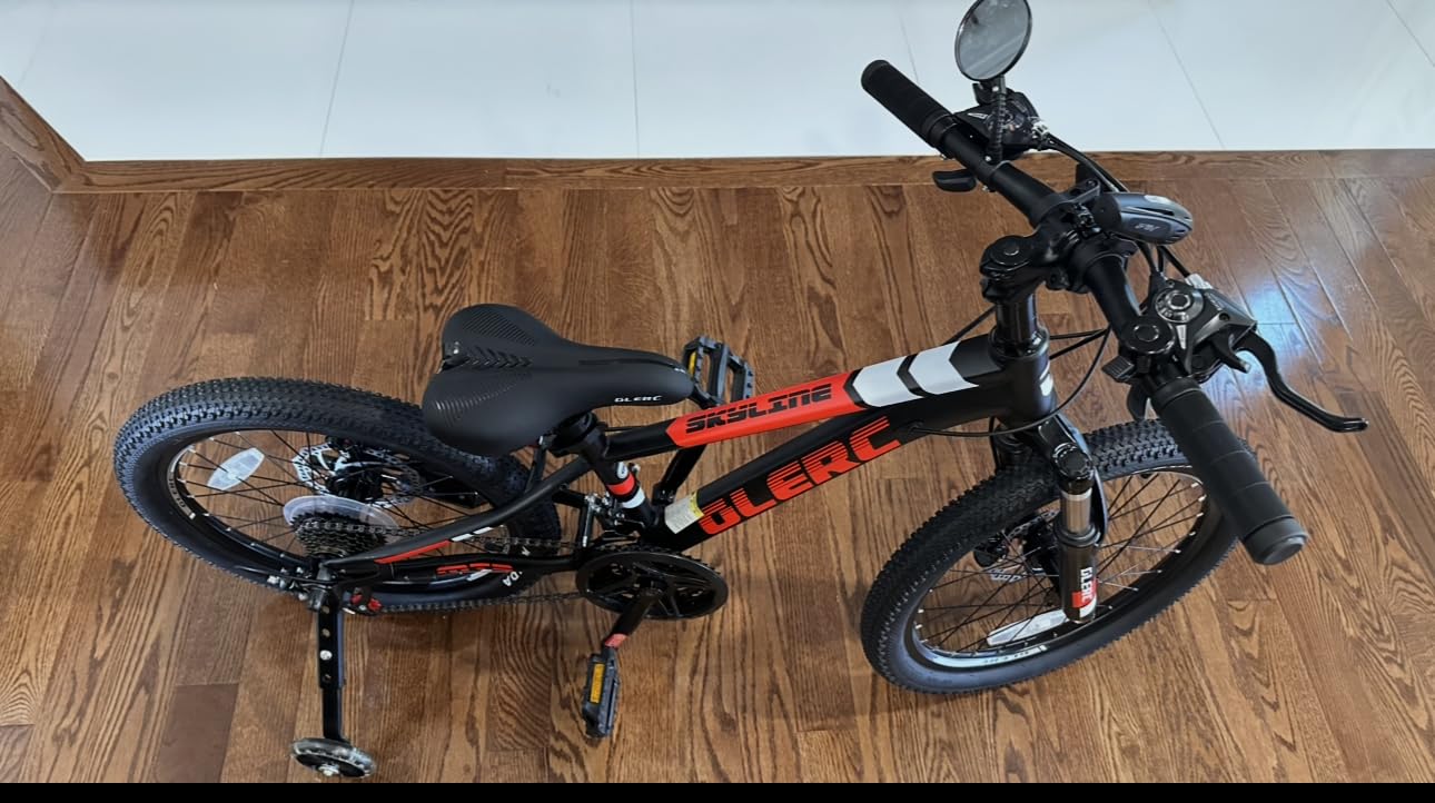 Glerc 20 24 26 Inch Kids Bike, Kids Mountain Bike for Boys and Girls Ages 6+, 21-Speed Skyline Bicycle with Front Suspension and Disc Brakes, Multiple Colors customer photo 1