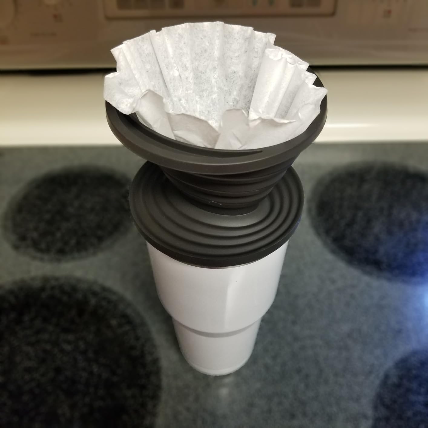 COLETTI Sierra Camping Pour Over Coffee Dripper — Collapsible Pour Over Coffee Dripper — Includes Pack of Paper Filters [Black, Pack of 2] customer photo 1