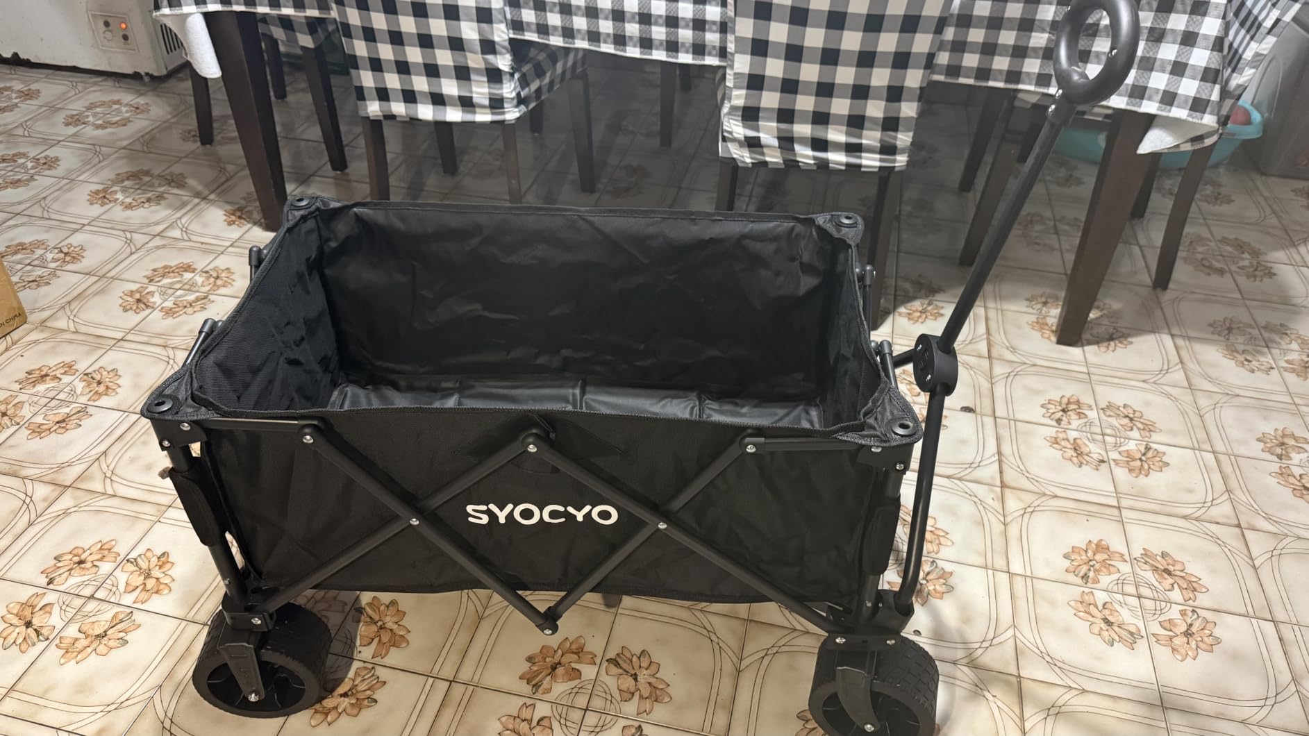 Beach Wagon 420LBS – Heavy Duty Wagons Carts Foldable, Collapsible Wagon with Big Wheels for Sand & Cup Holders for Camping Garden Sports Grocery customer photo 1