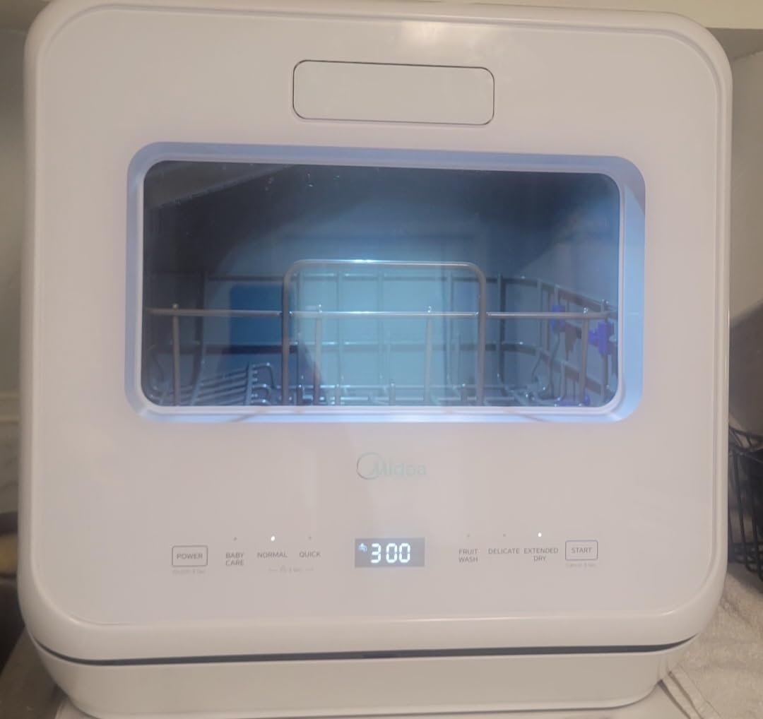 Midea Countertop Dishwasher with 1.32Gal Tank, Baby Care, 5+1 Programs customer photo 2