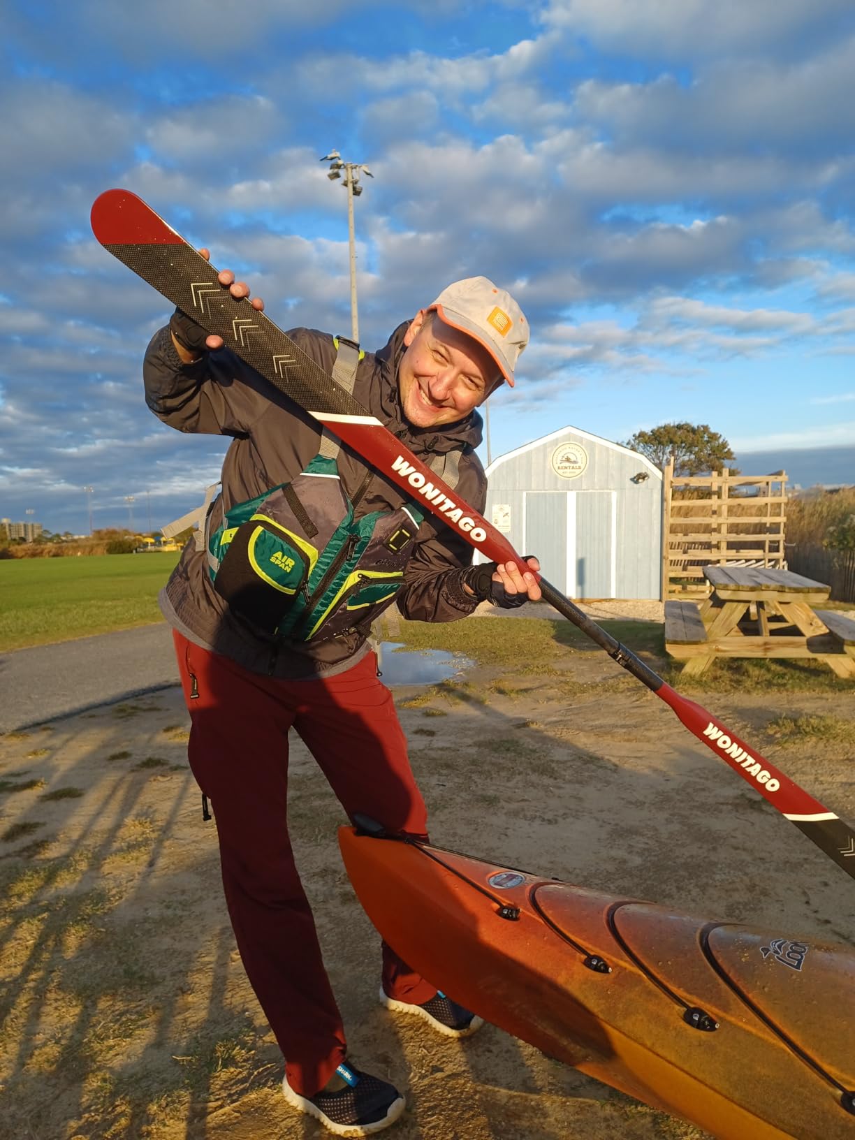 Greenland Paddle Full Carbon, Adjustable Greenland Kayak Paddle customer photo 1