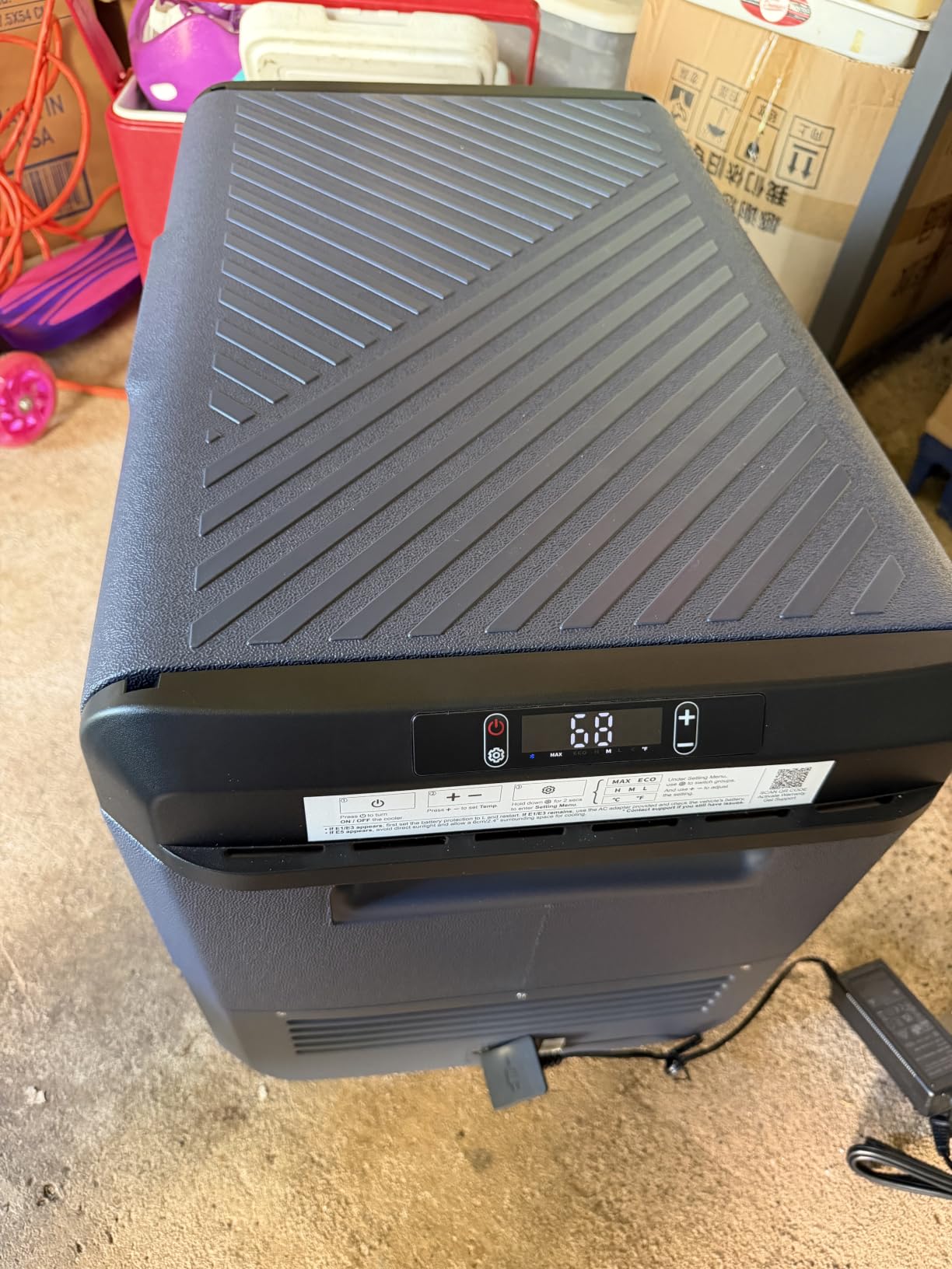 BODEGA 12v Car Refrigerator, 63QT(60L) IPX4 Waterproof Electric Cooler, APP Control Car Fridge with 12/24V DC 110-240V AC, -4℉~68℉, Portable Freezer for Truck Van RV Camping, Travel,Home customer photo 2
