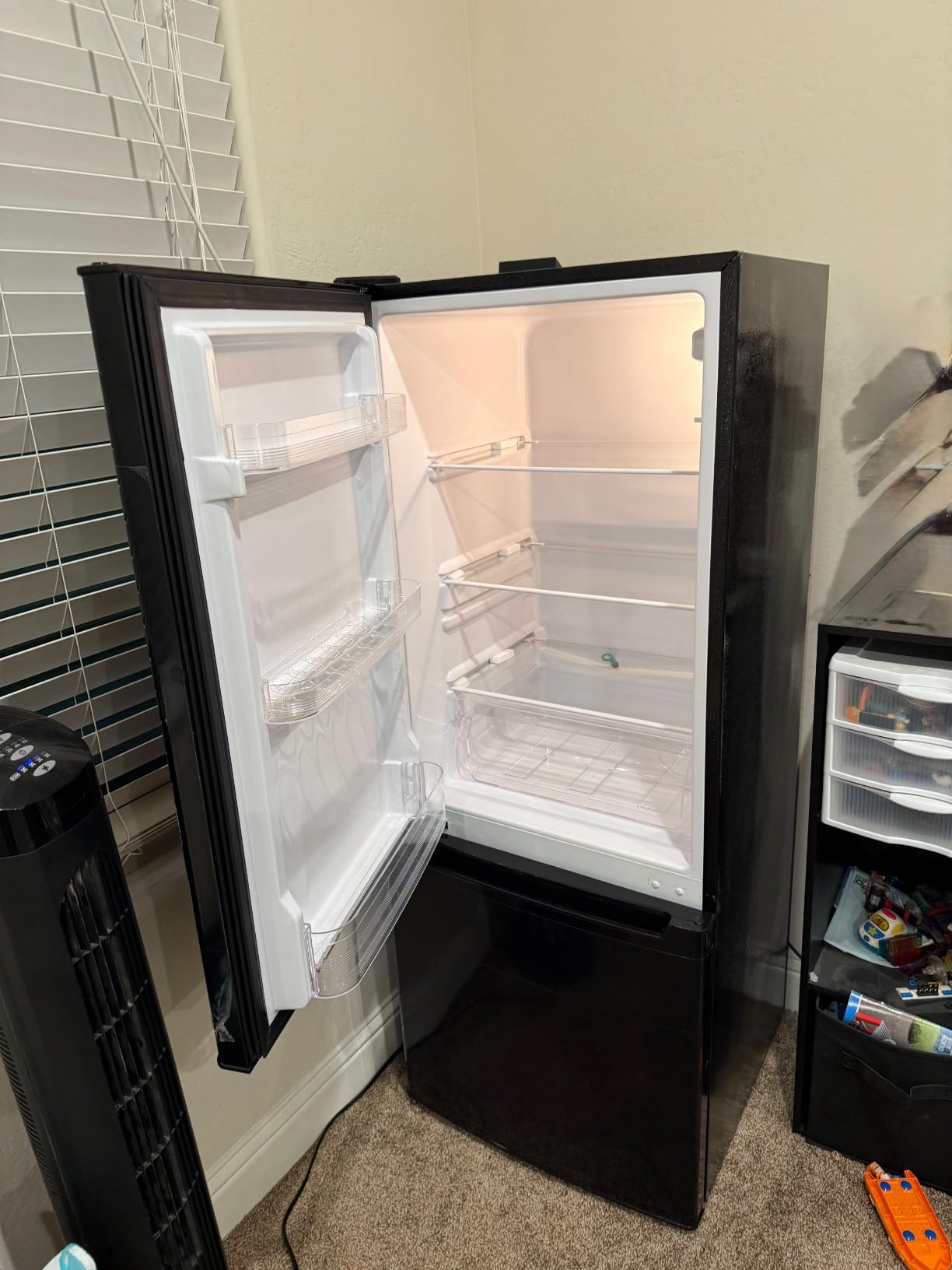 BANGSON Apartment 7.1 Cu.Ft Refrigerator with Bottom Freezer Black customer photo 2